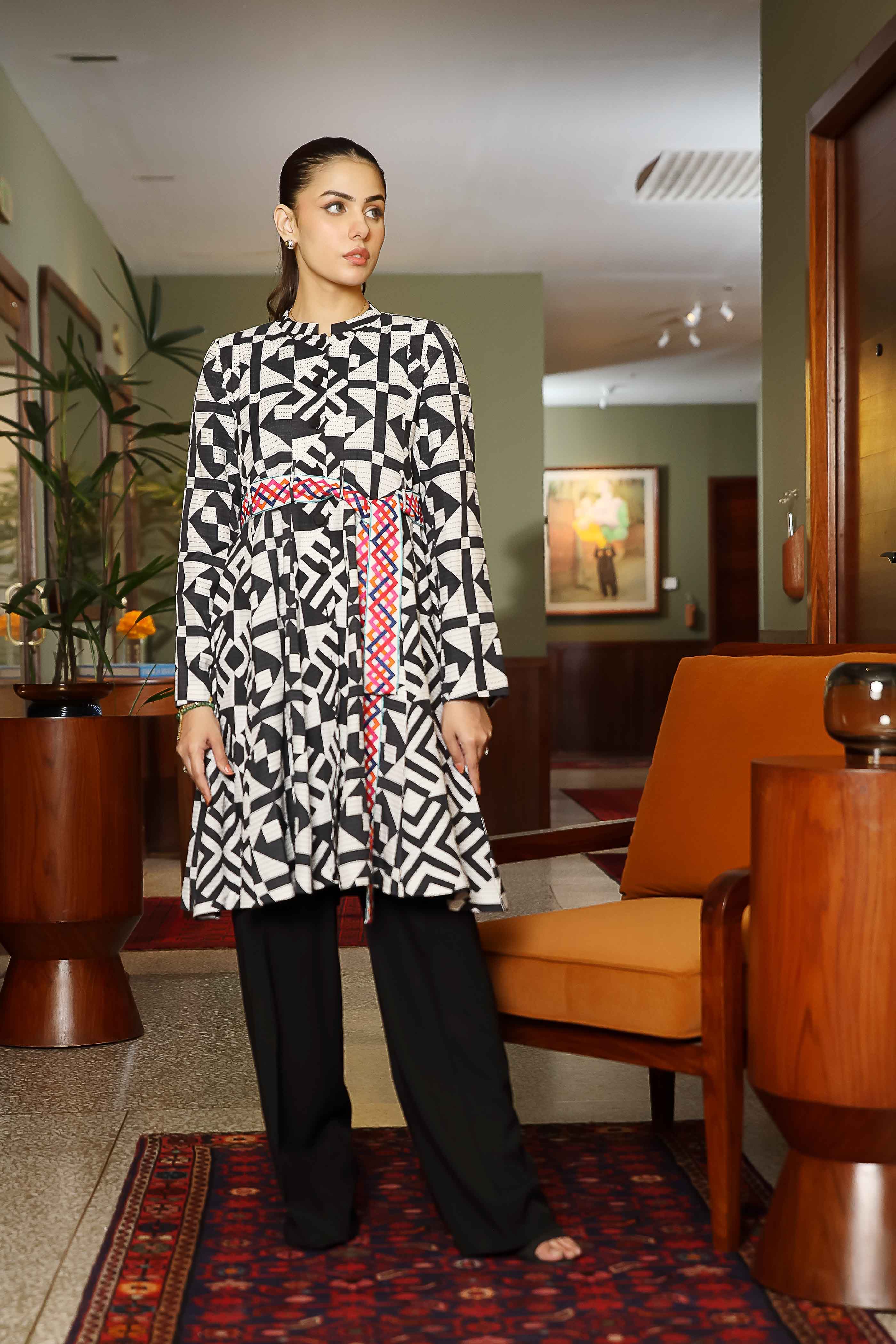 1 Piece Raw Silk Jacket (FR0926)