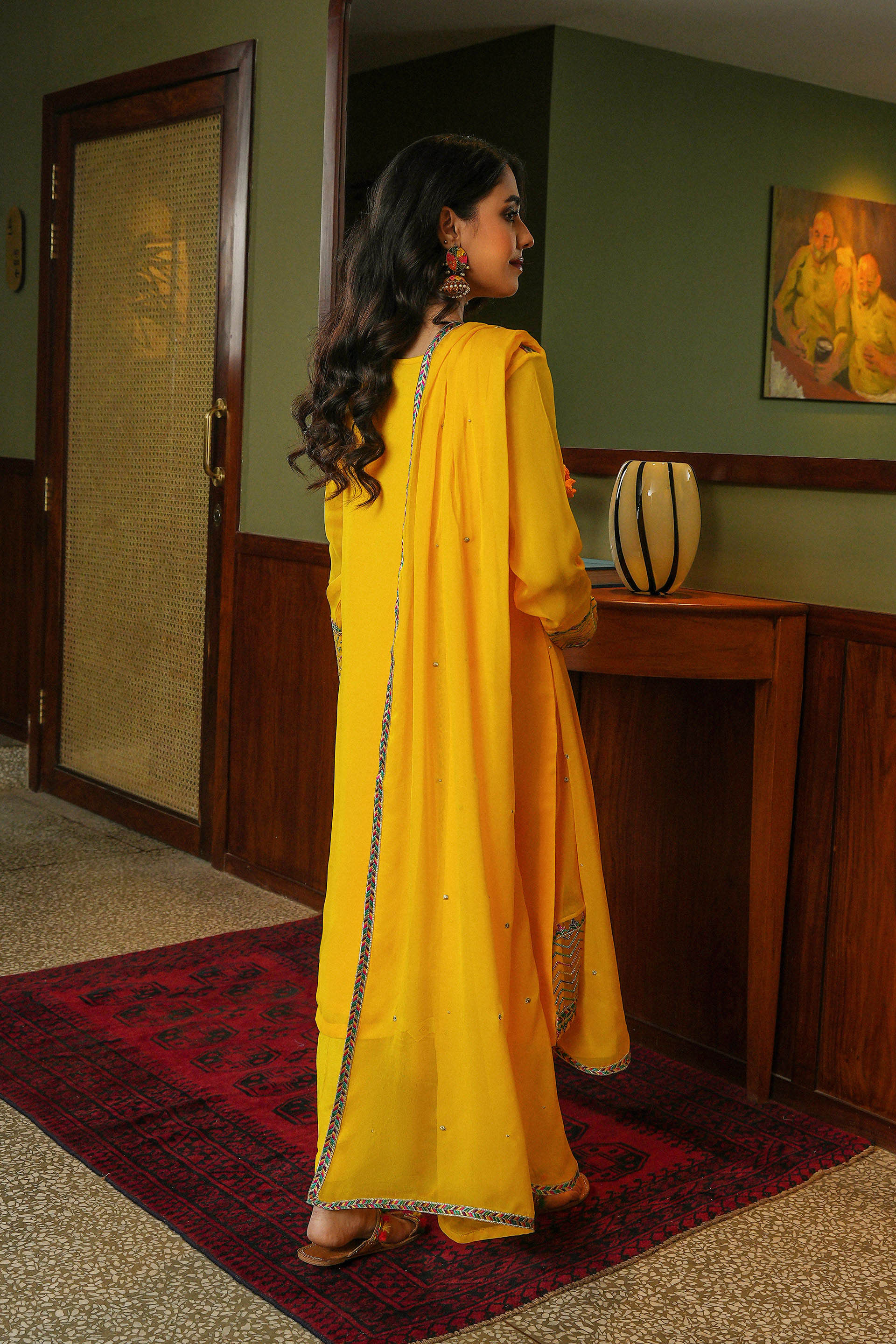 2 Piece Printed Chiffon Set (FR0961)