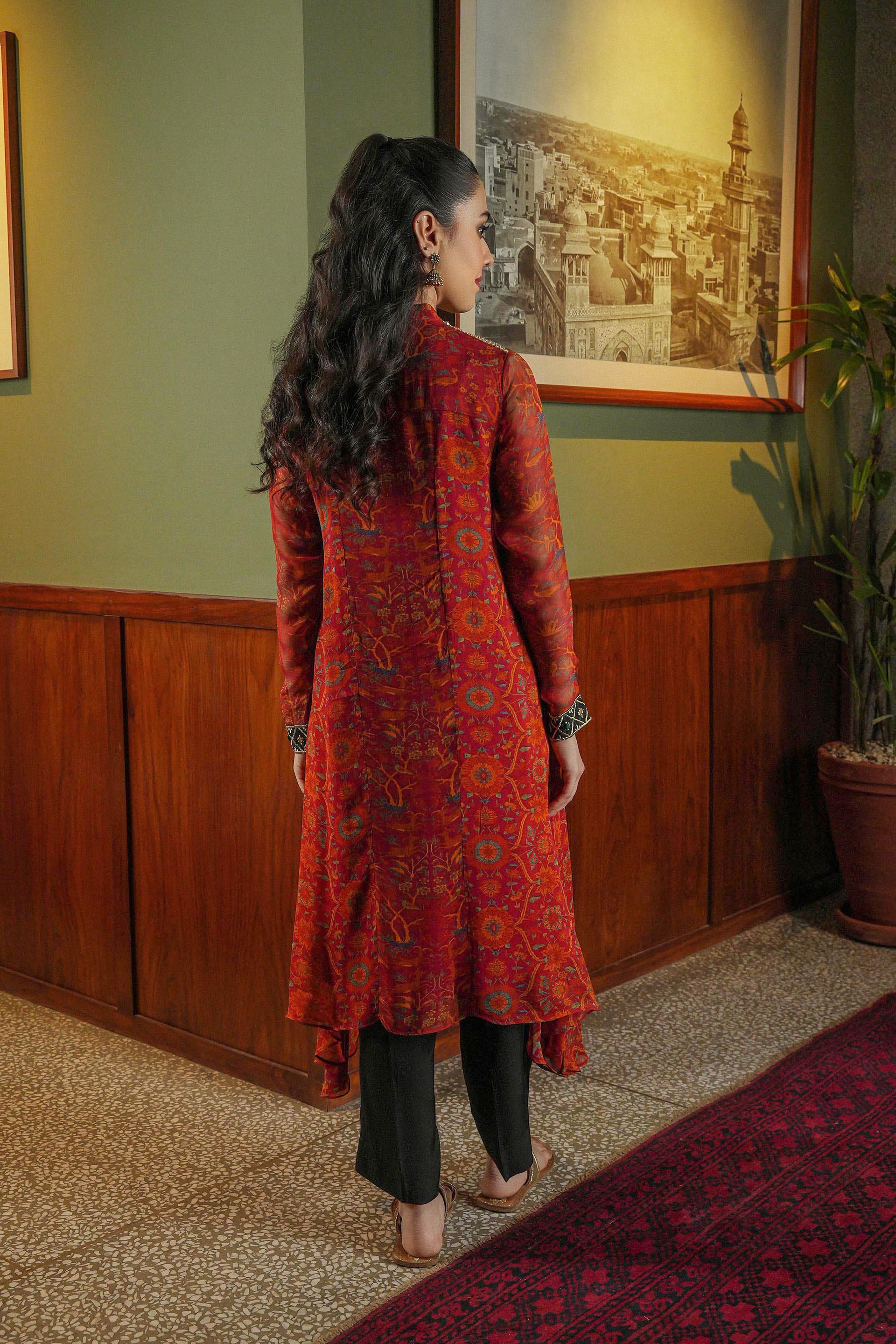 1 Piece Chiffon Frock (FR0972)