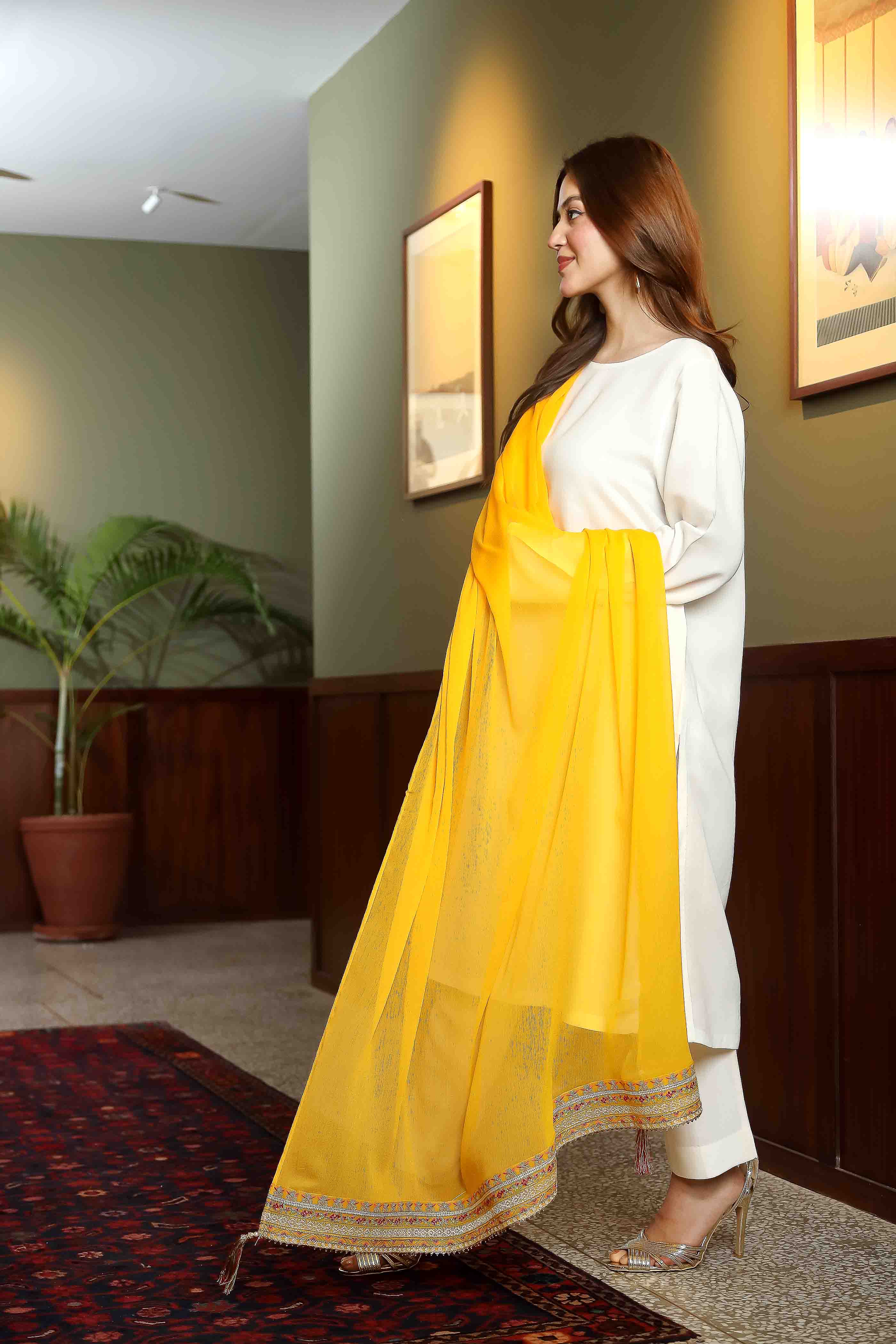 1 Piece Chiffon Dupatta (FZ0791)