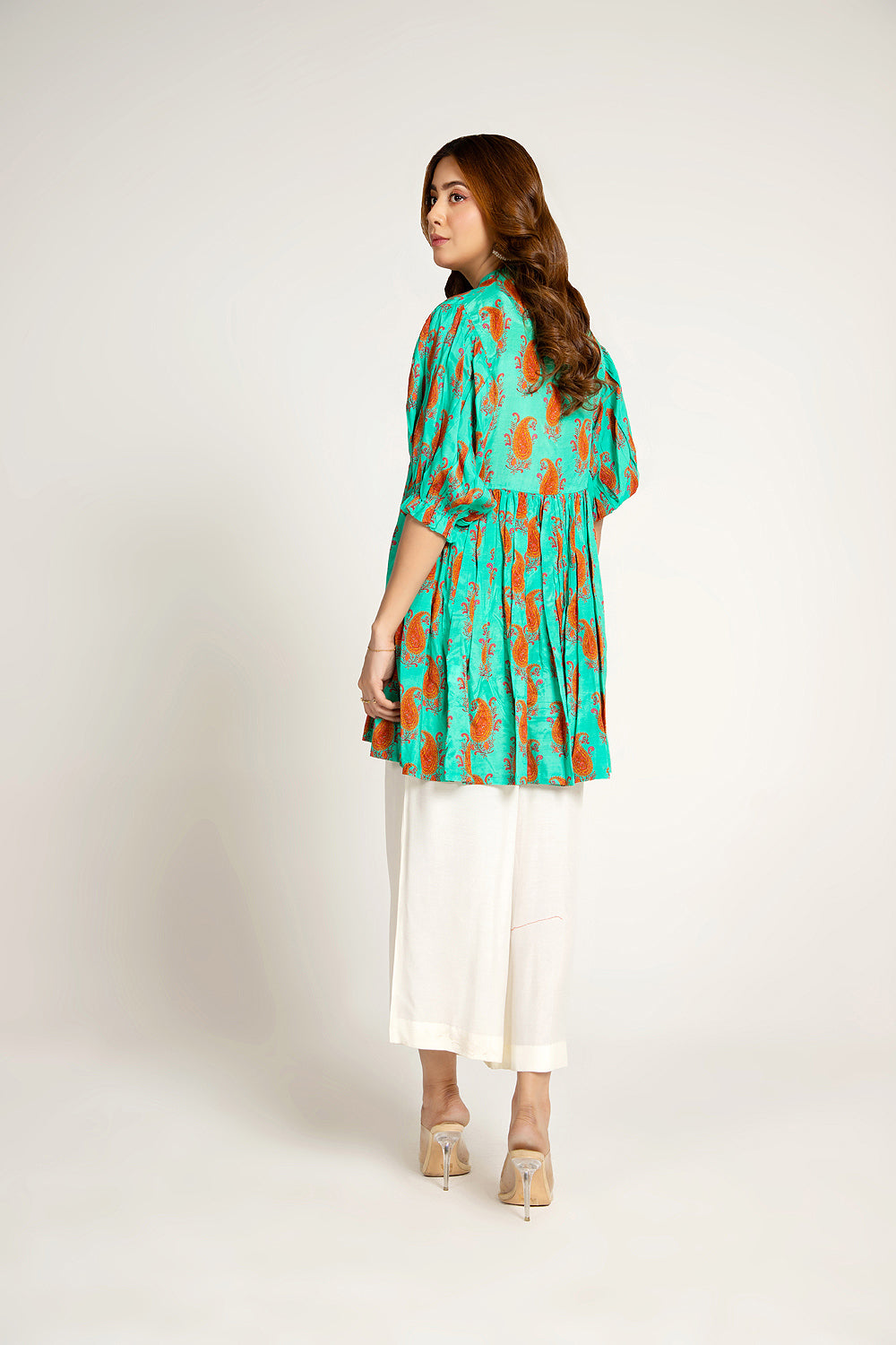 1 Piece Raw Silk Frock (TR1009)