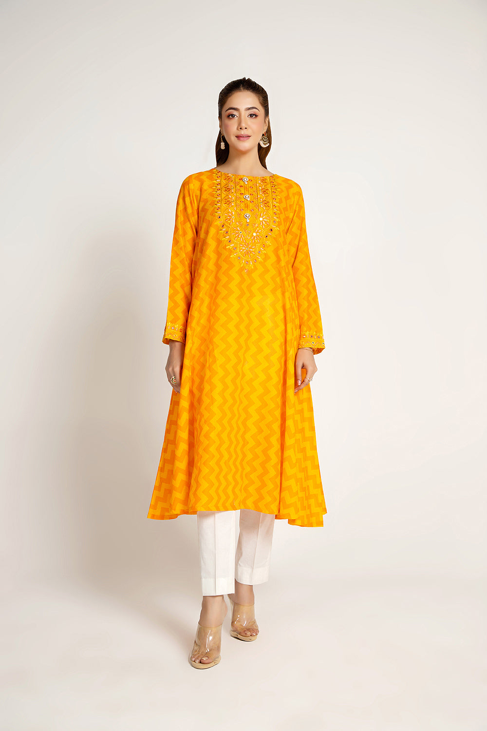 1 Piece Printed Lawn Frock (CR3239)