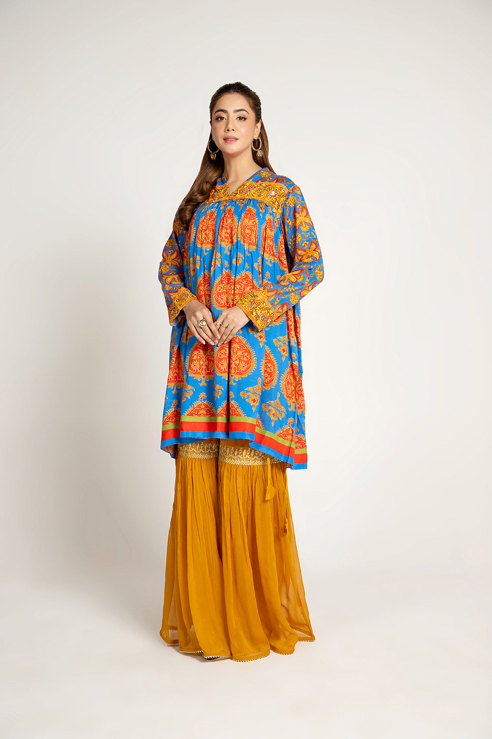1 Piece Raw Silk Frock (TR1007)