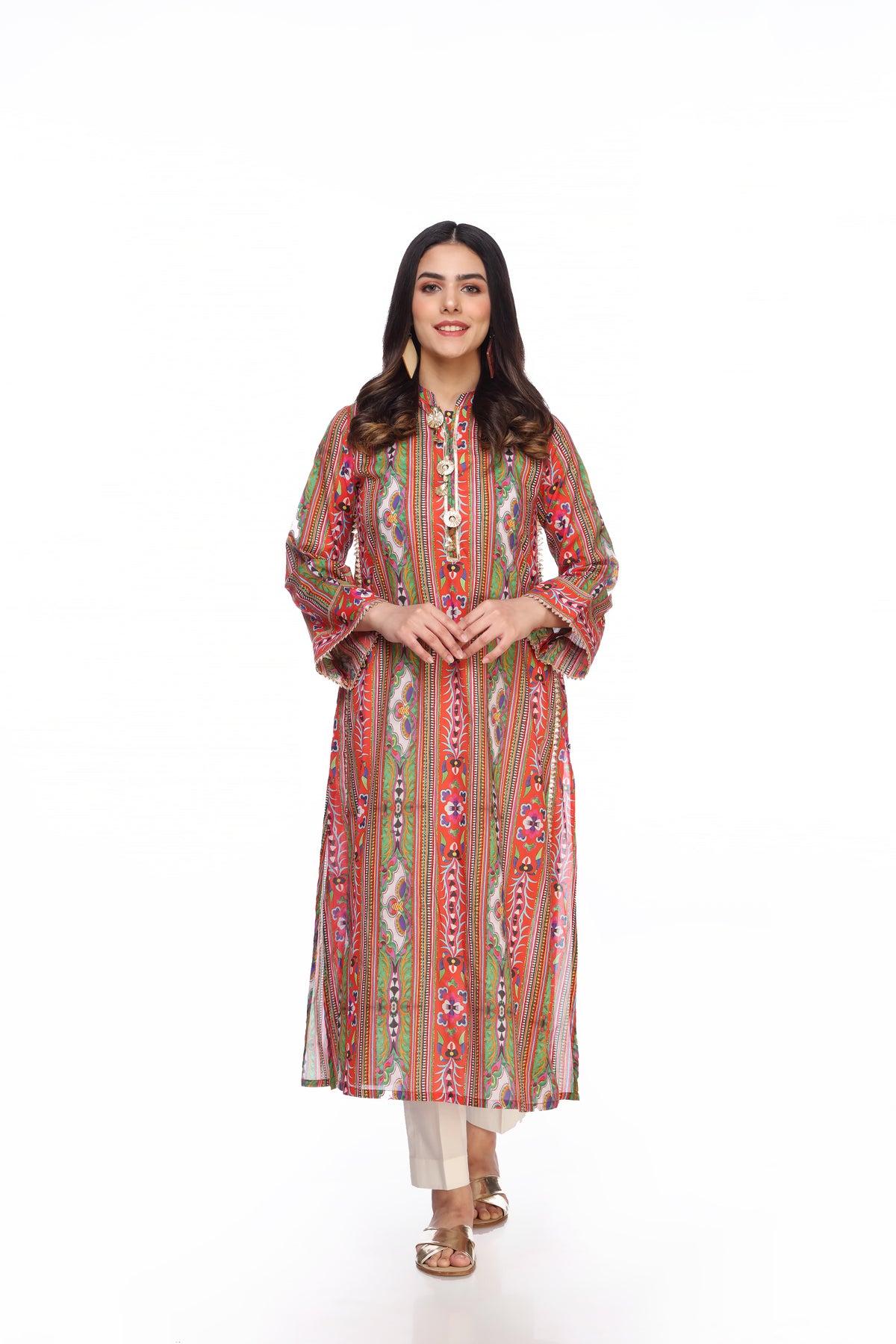 1 Piece Printed Lawn Top (TR0637)