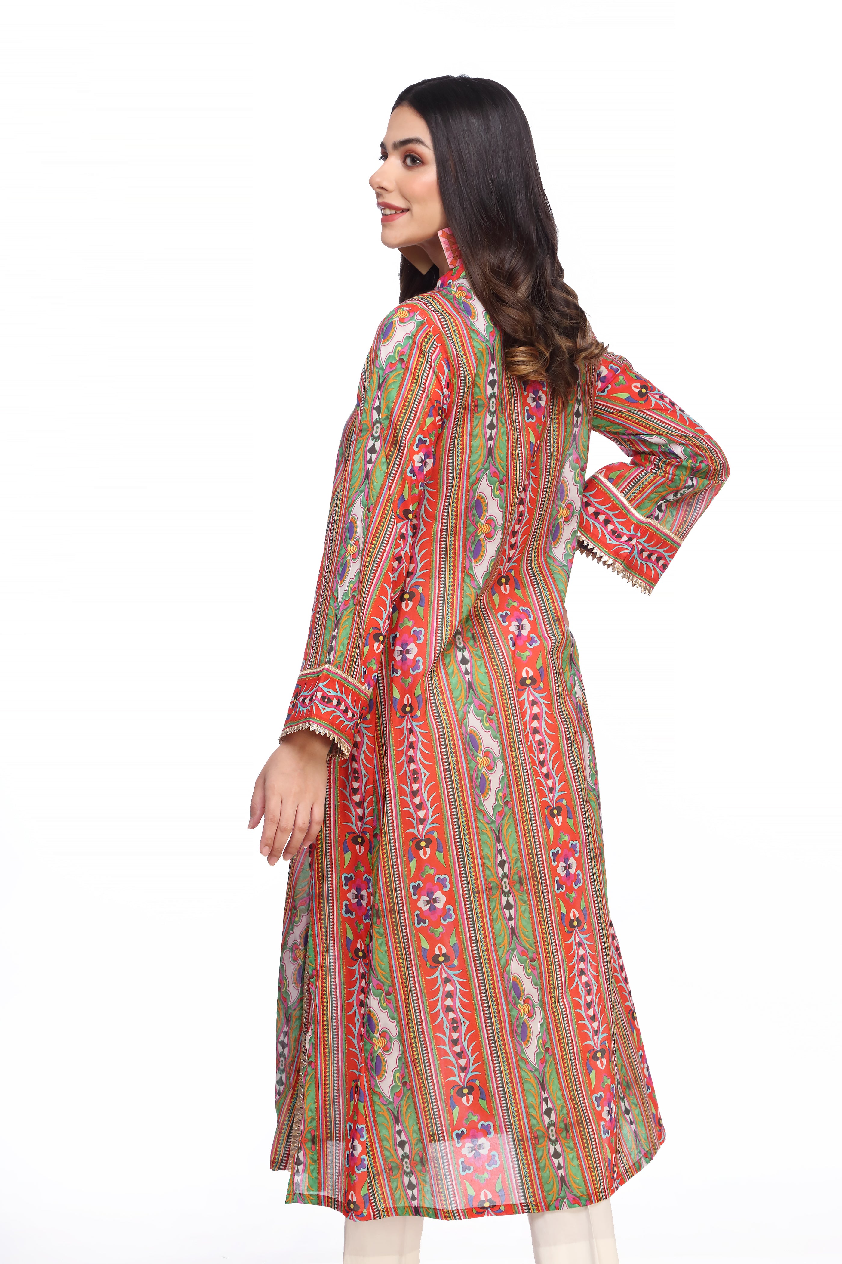 1 Piece Printed Lawn Top (TR0637)