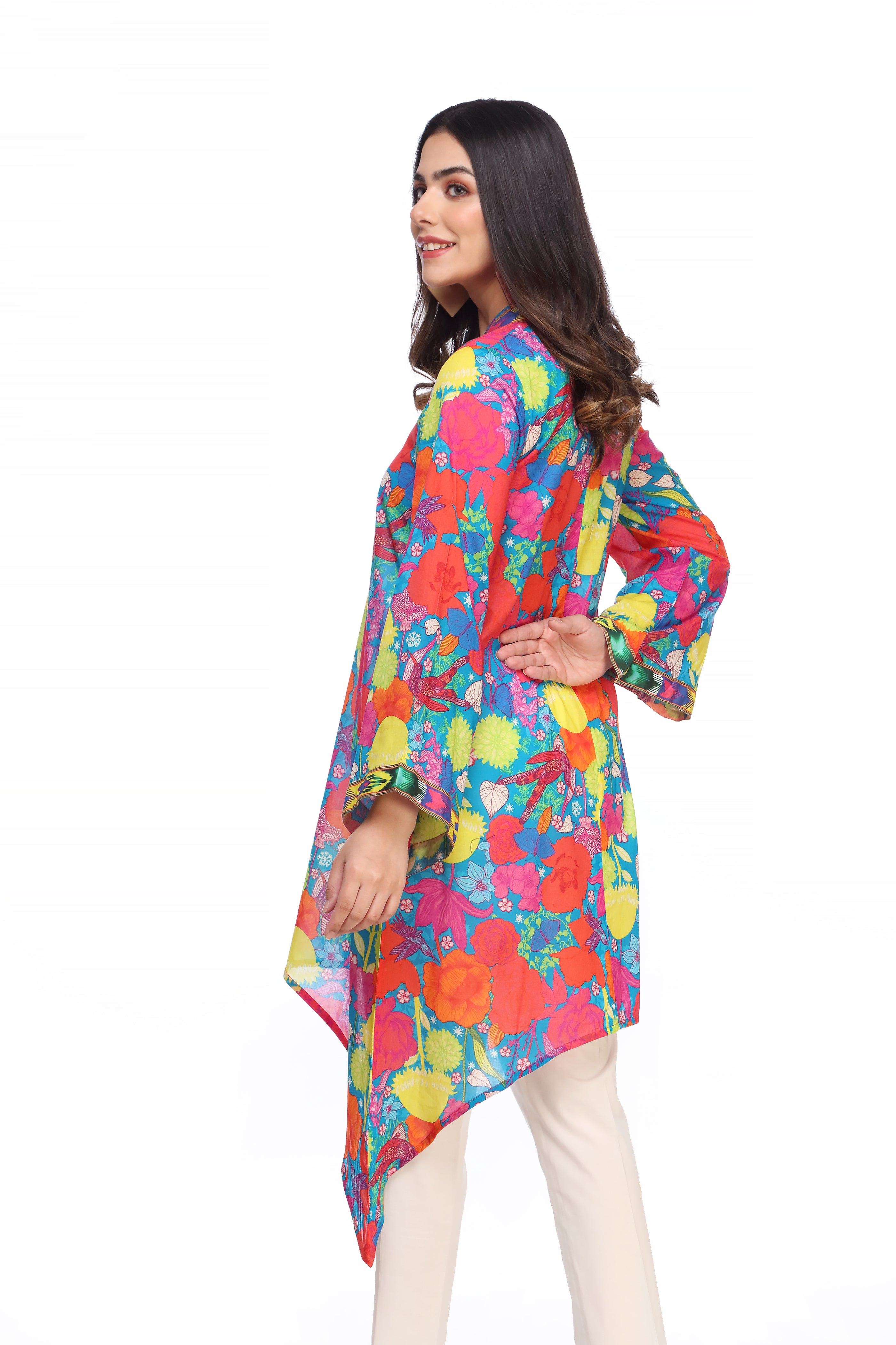 1 Piece Printed Lawn Top (TR0642)