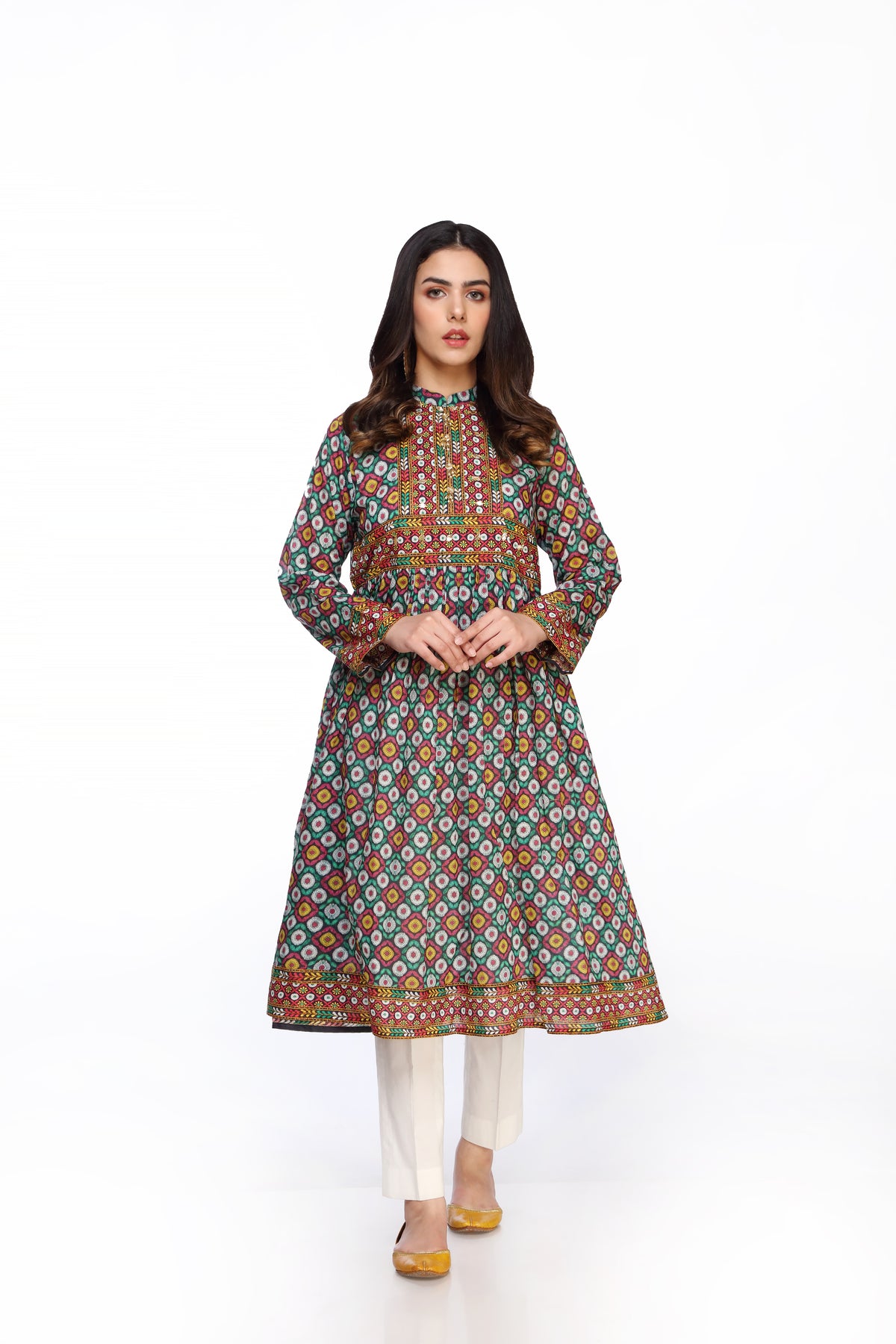 1 Piece Printed Lawn Frock (TR0636)