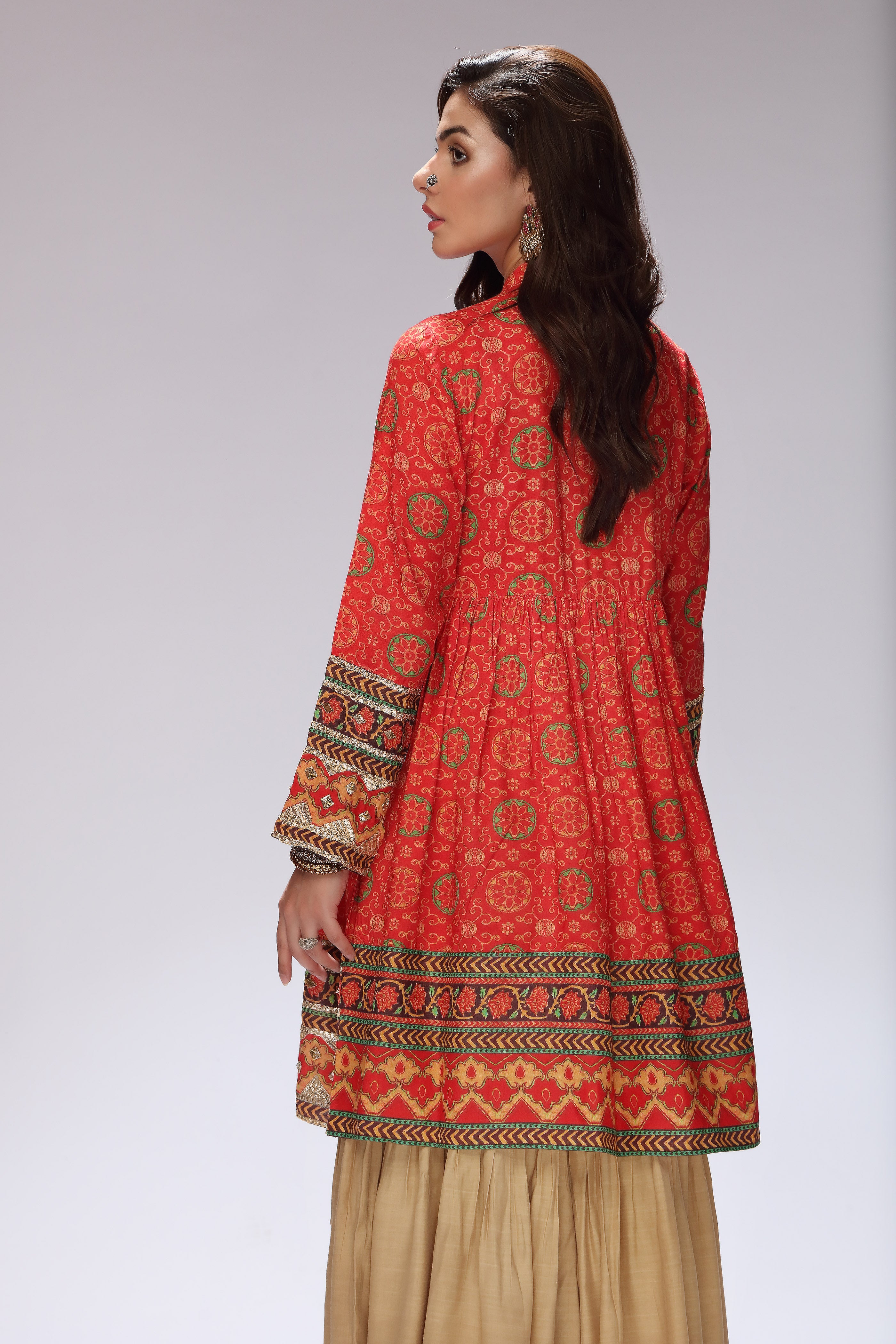 1 Piece Raw Silk Frock (FR0753)