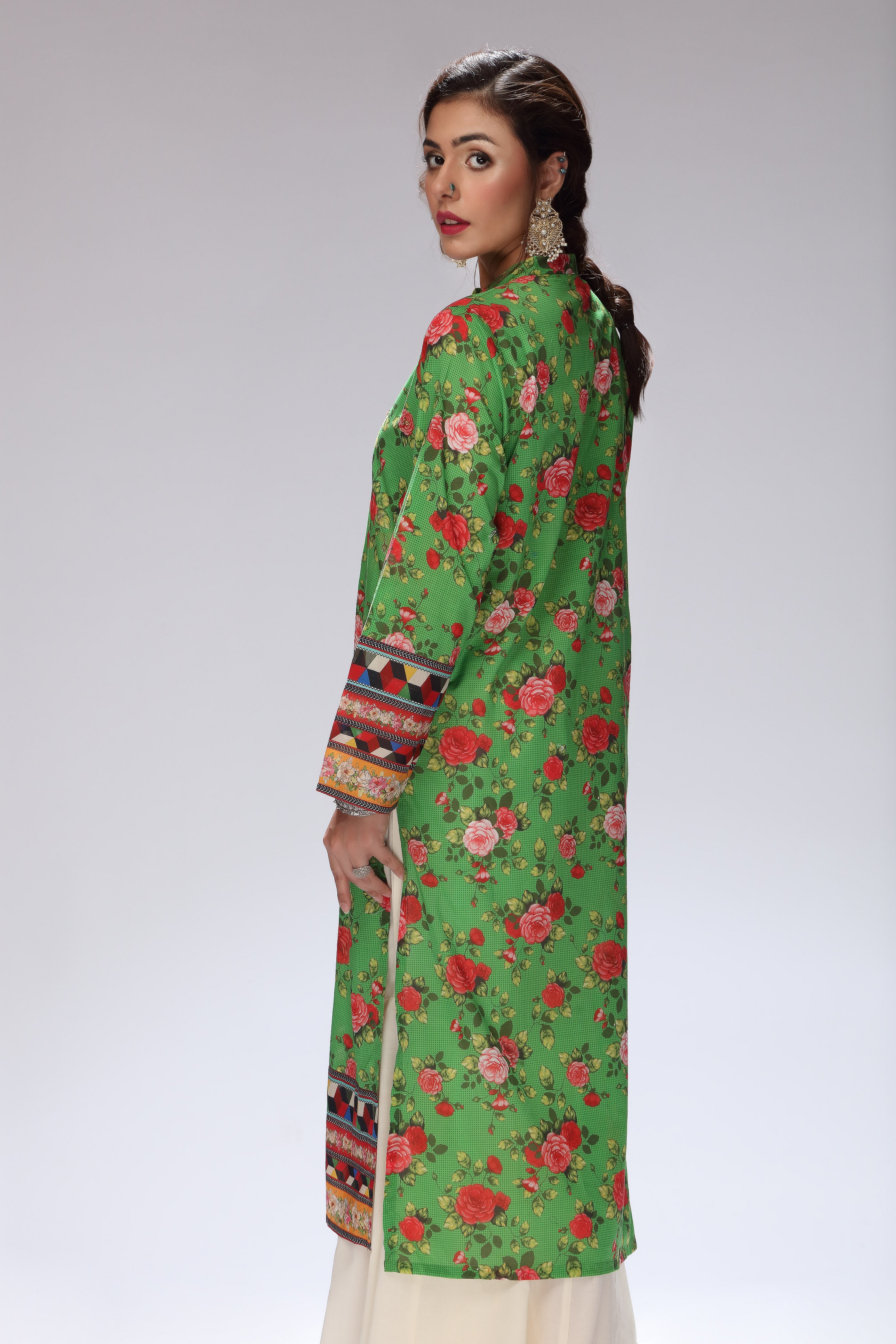 1 Piece Printed Lawn Top (TR0839)