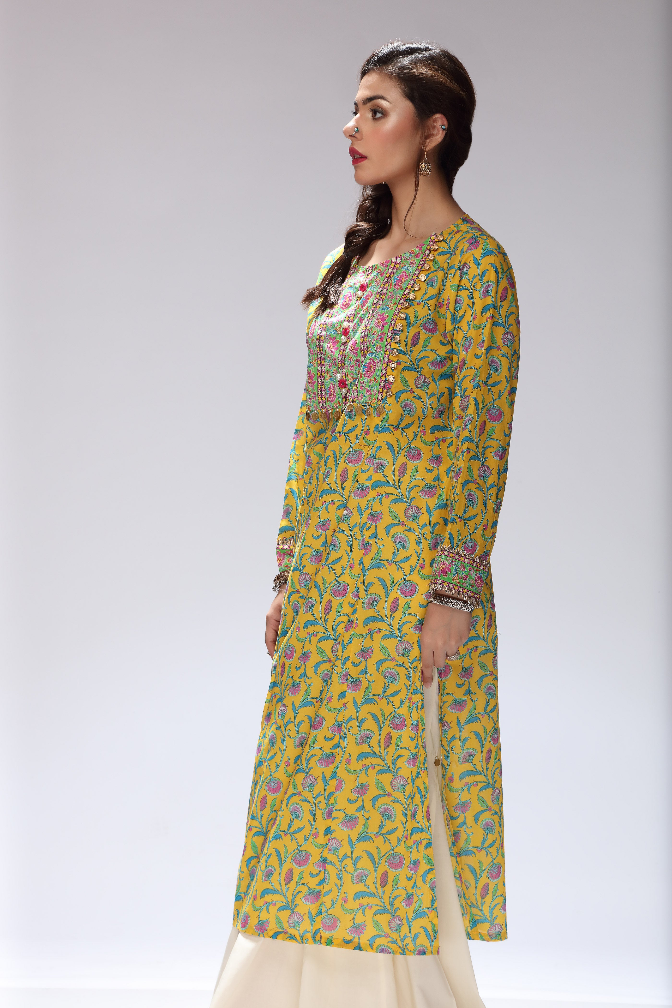 1 Piece Printed Lawn Top (TR0840)