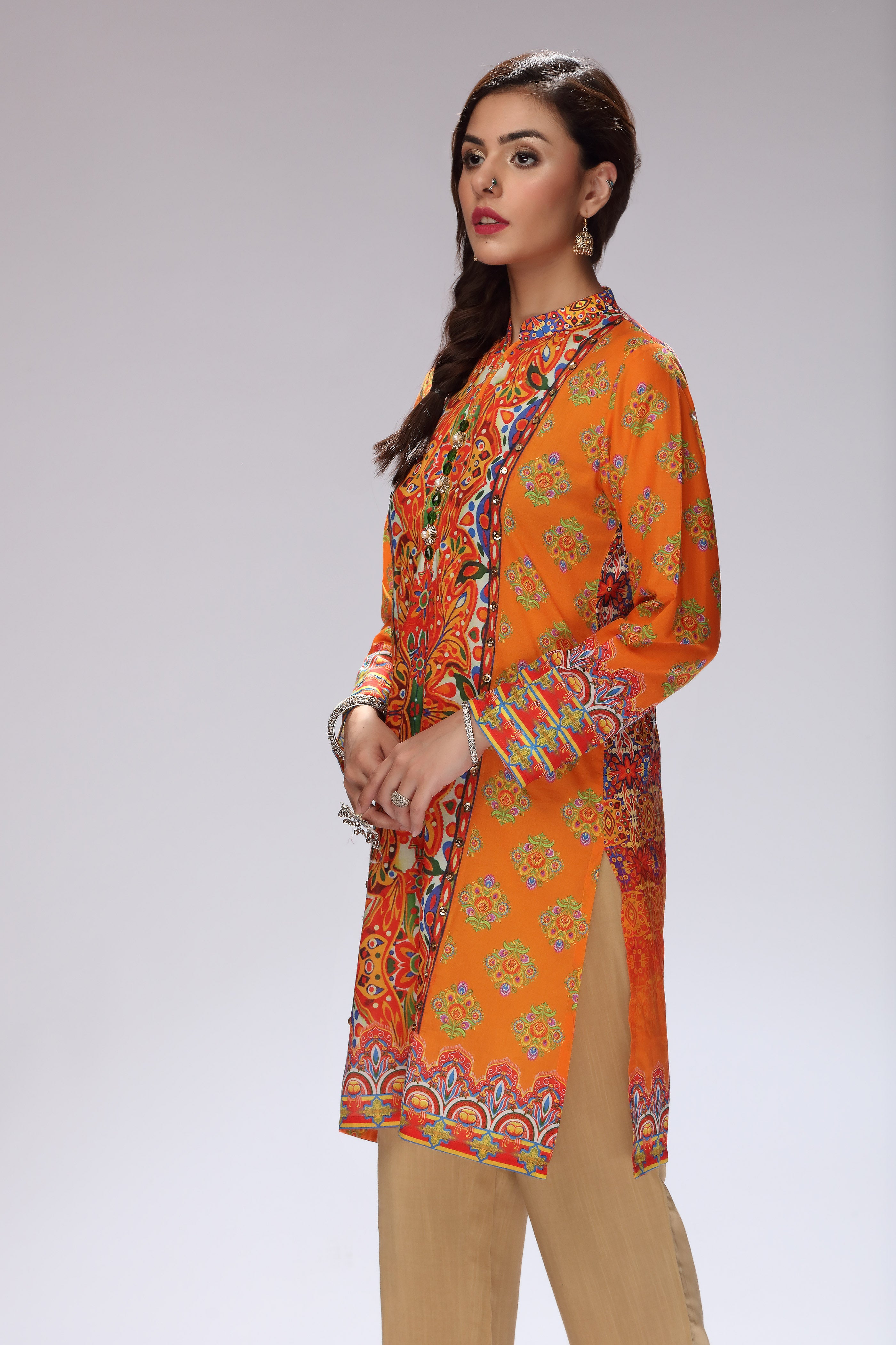 1 Piece Printed Lawn Top (TR0841)