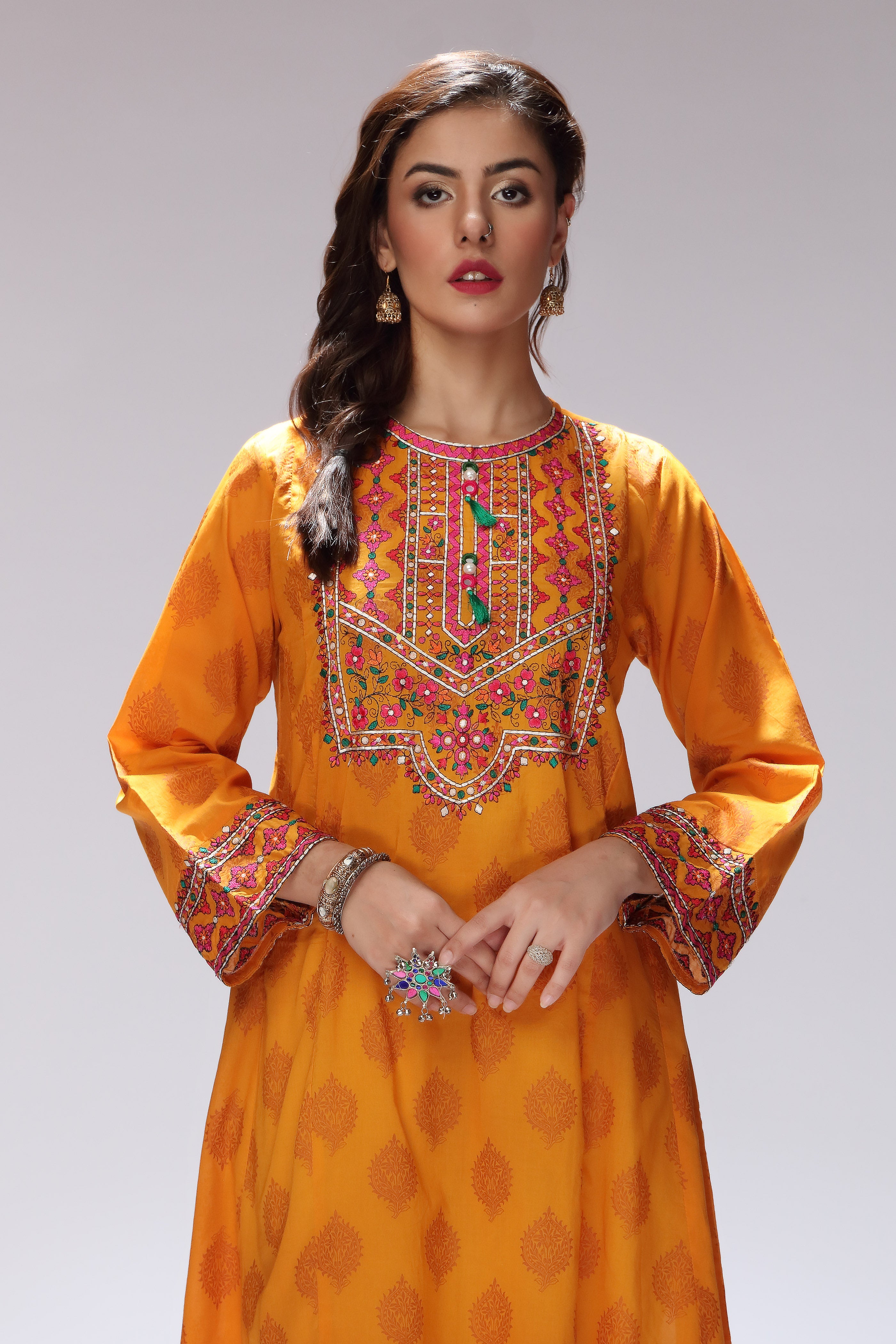 1 Piece Printed Lawn Frock (CR3012)