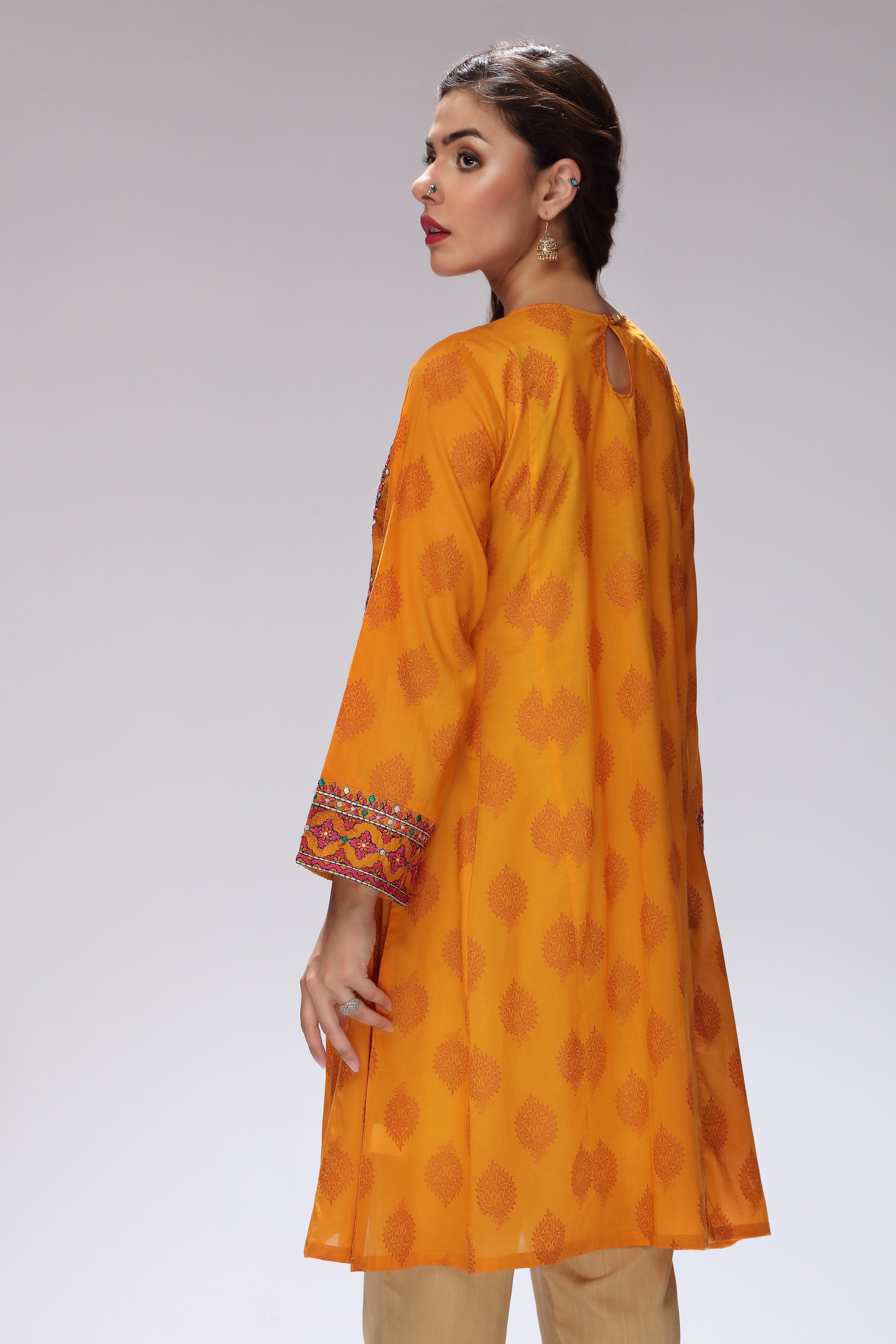 1 Piece Printed Lawn Frock (CR3012)