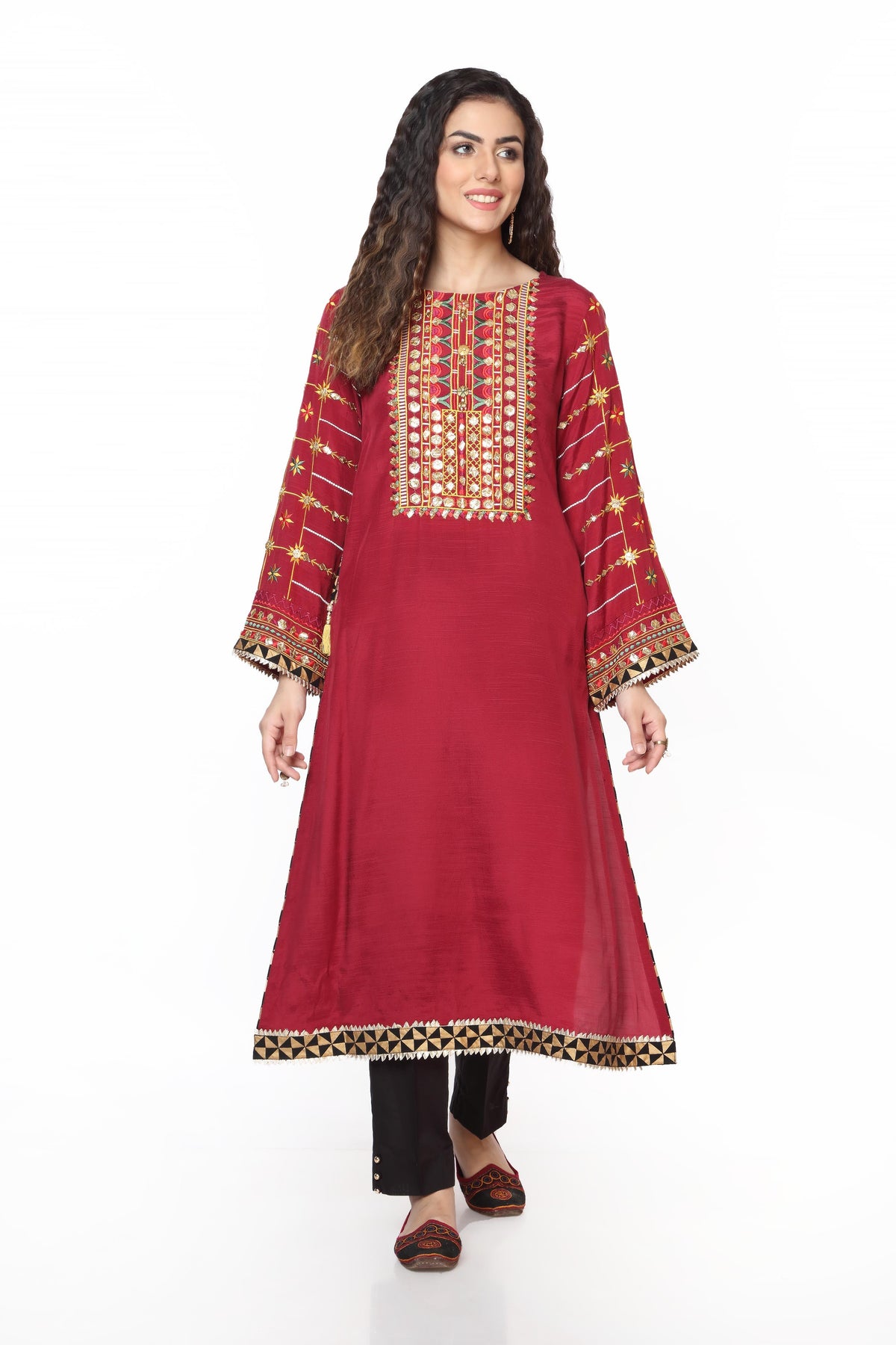 1 Piece Raw Silk Top (FR0566)