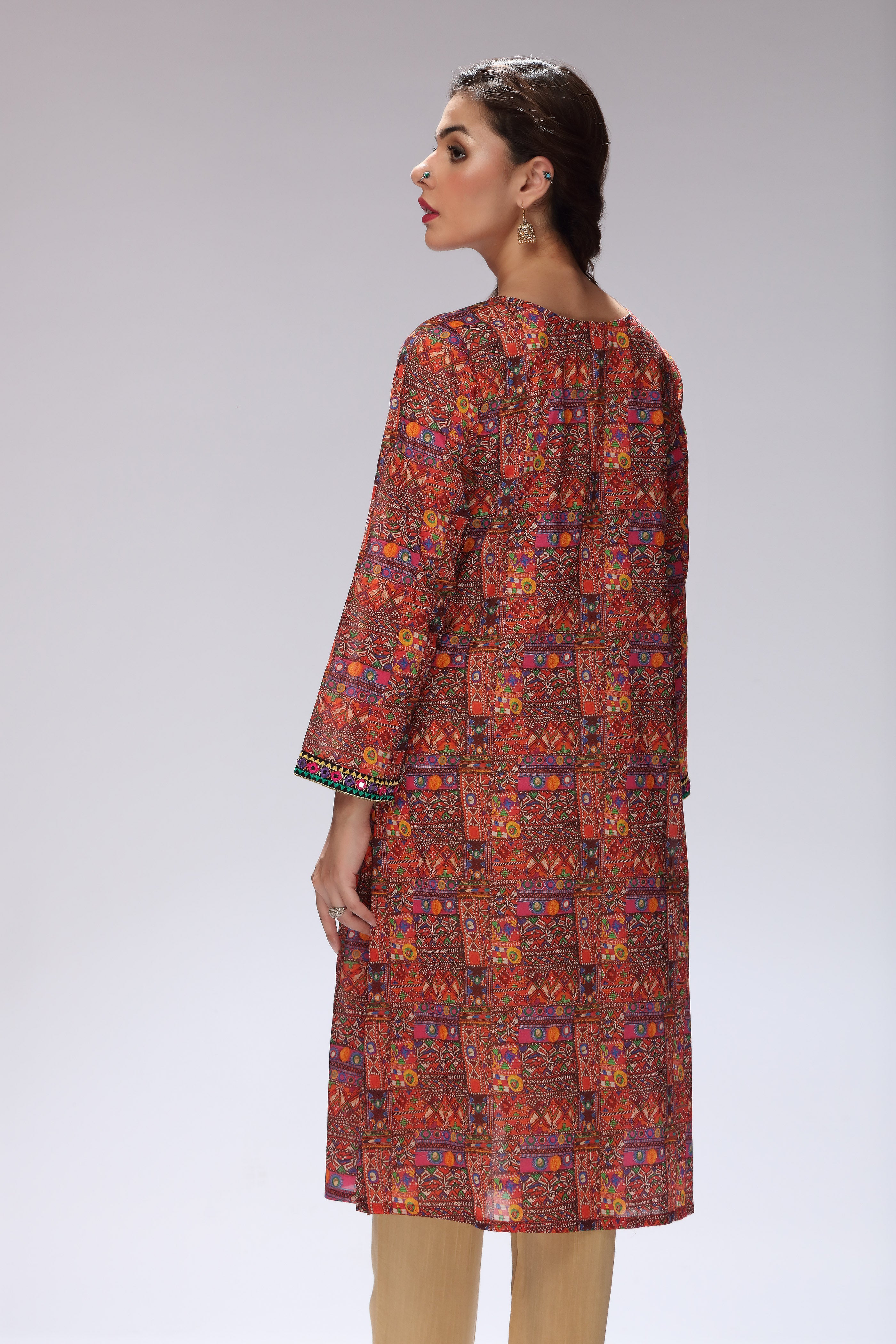 1 Piece Printed Lawn Top (TR0903)