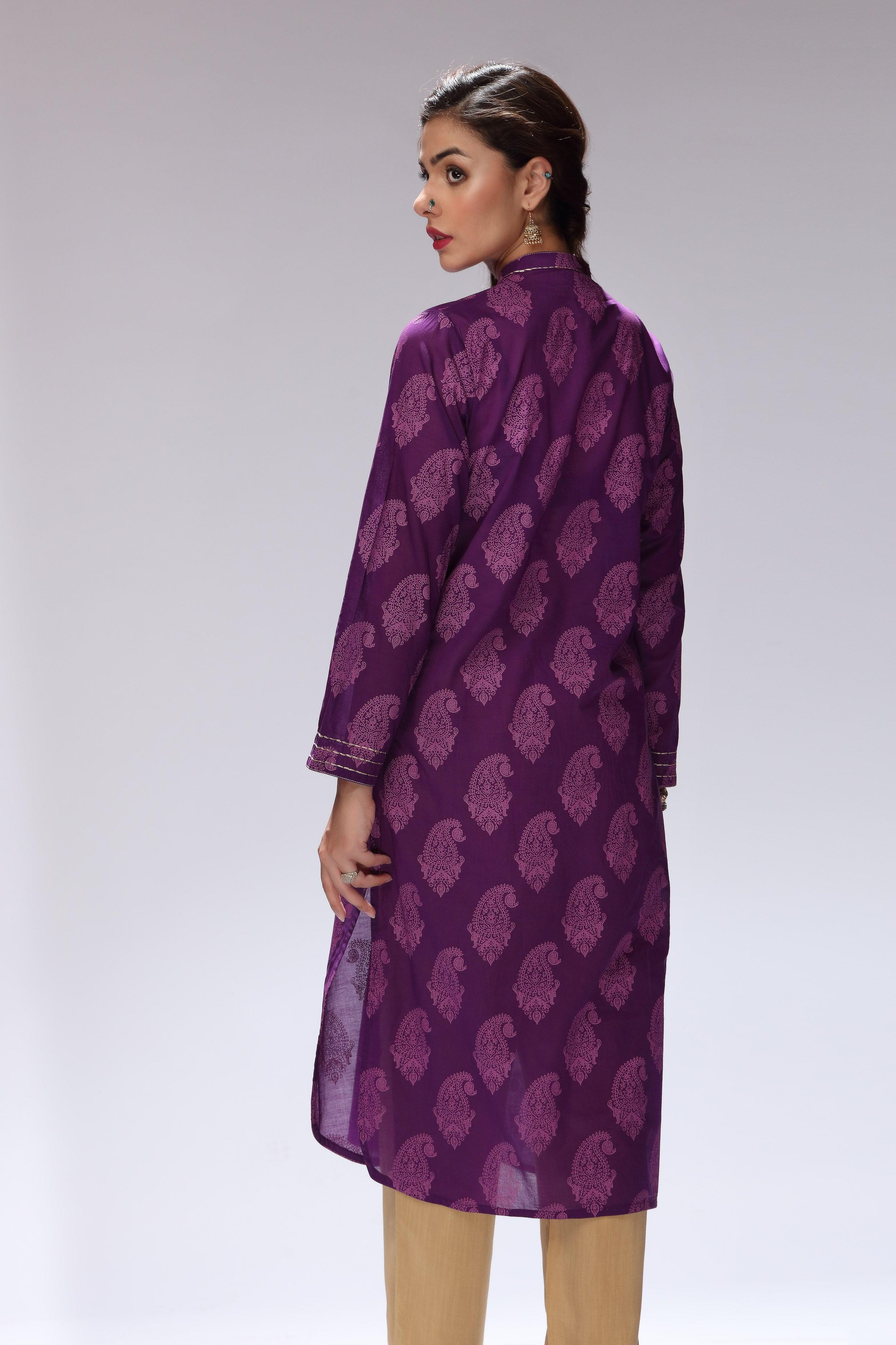1 Piece Printed Lawn Top (NR0386)