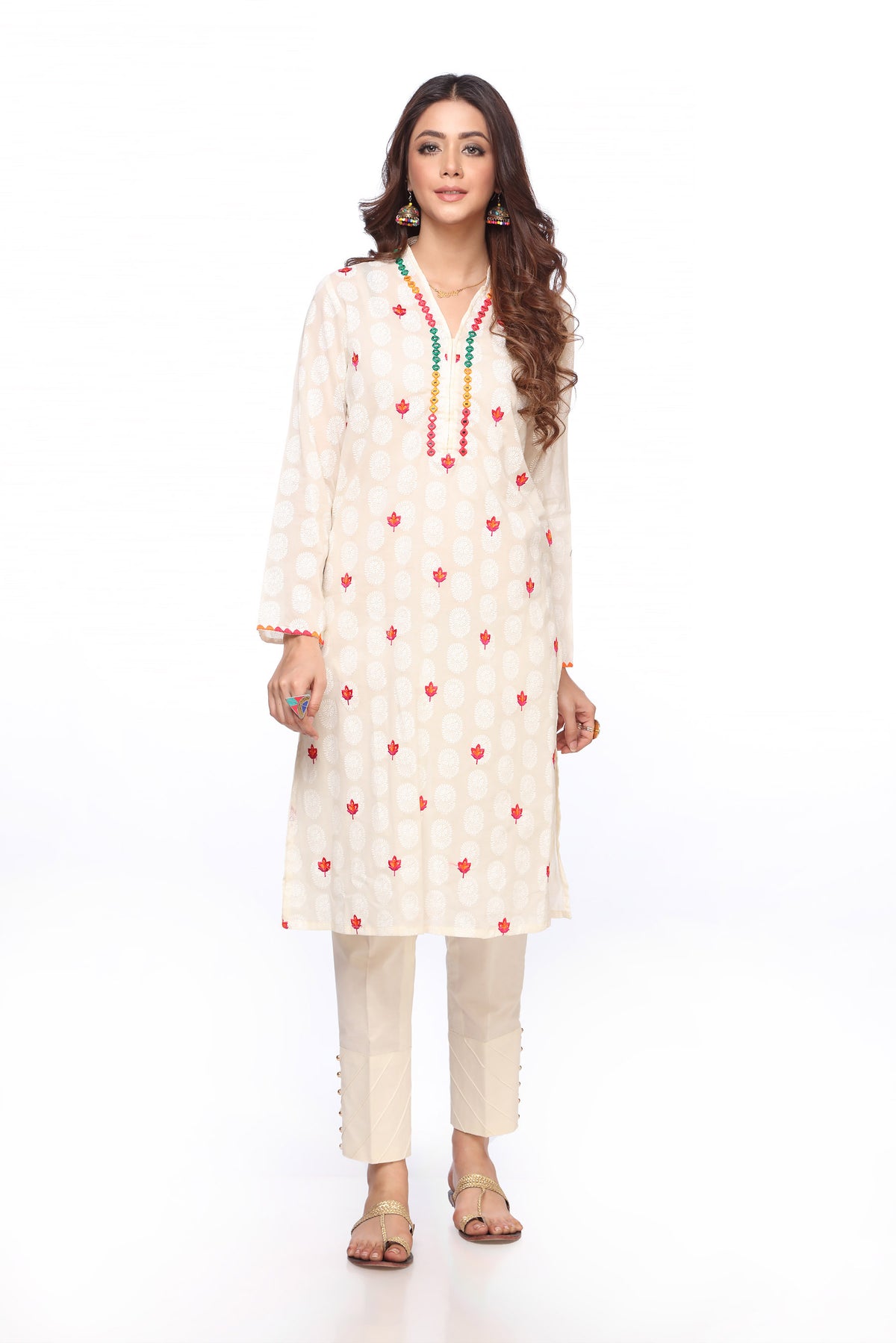 1 Piece Printed Lawn Top (CR2591)