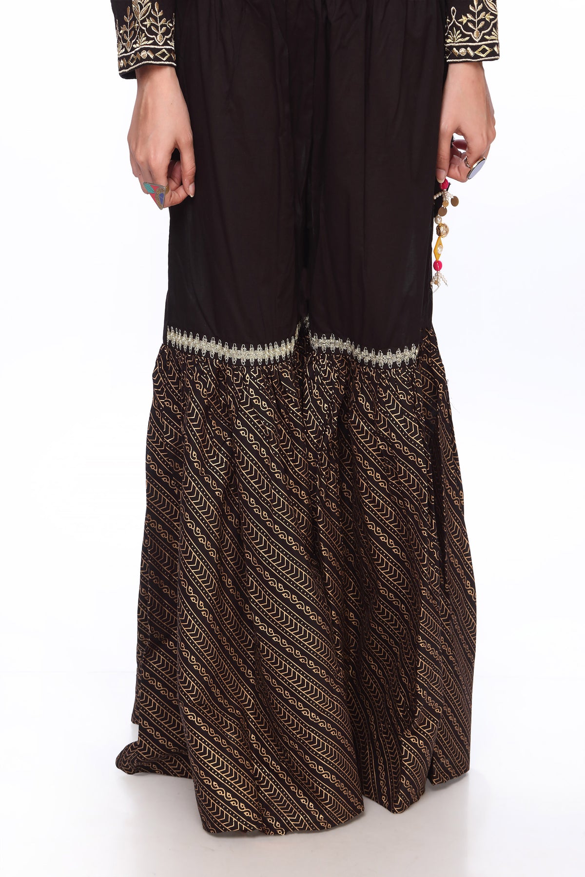 1 Piece Printed Cambric Gharara (CZ2311)