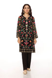 Wild Flower Shirt in Black coloured Pak Chiffon fabric