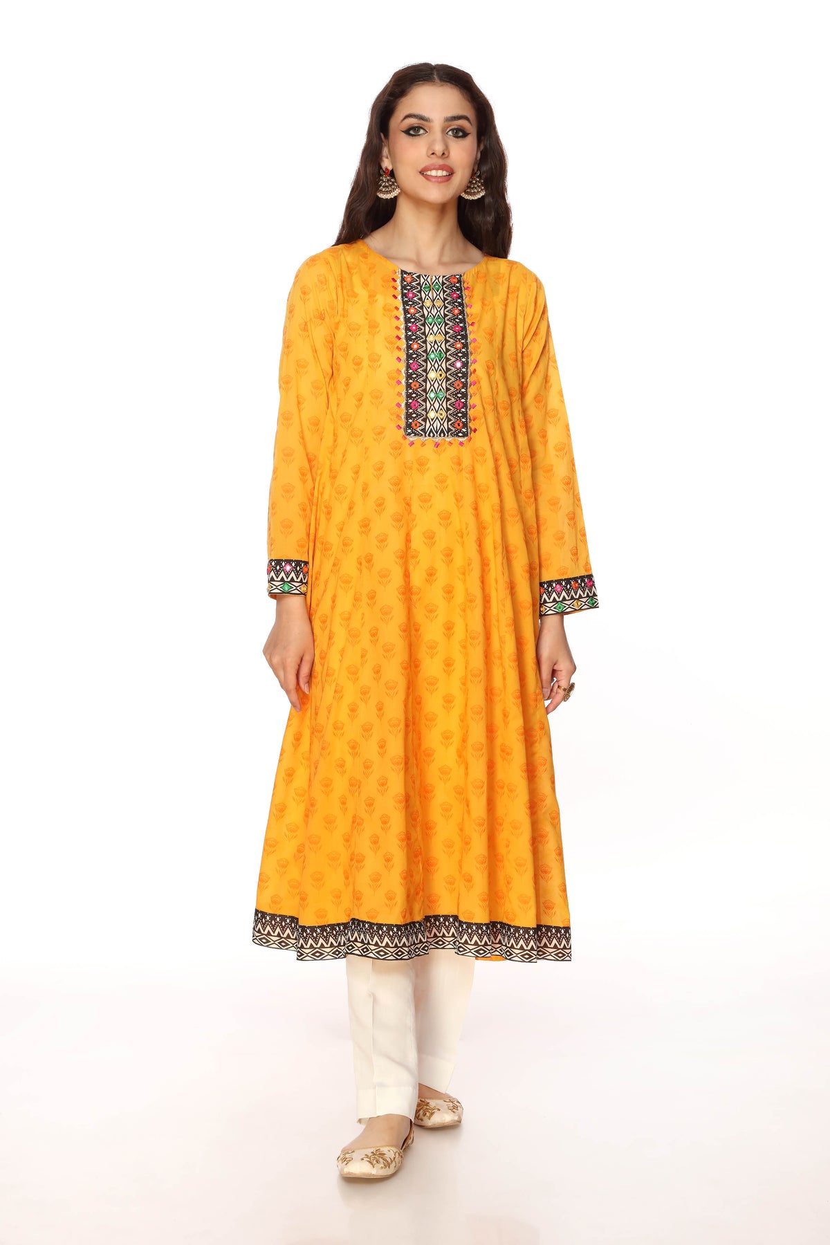 1 Piece Printed Lawn Frock (CR2954)