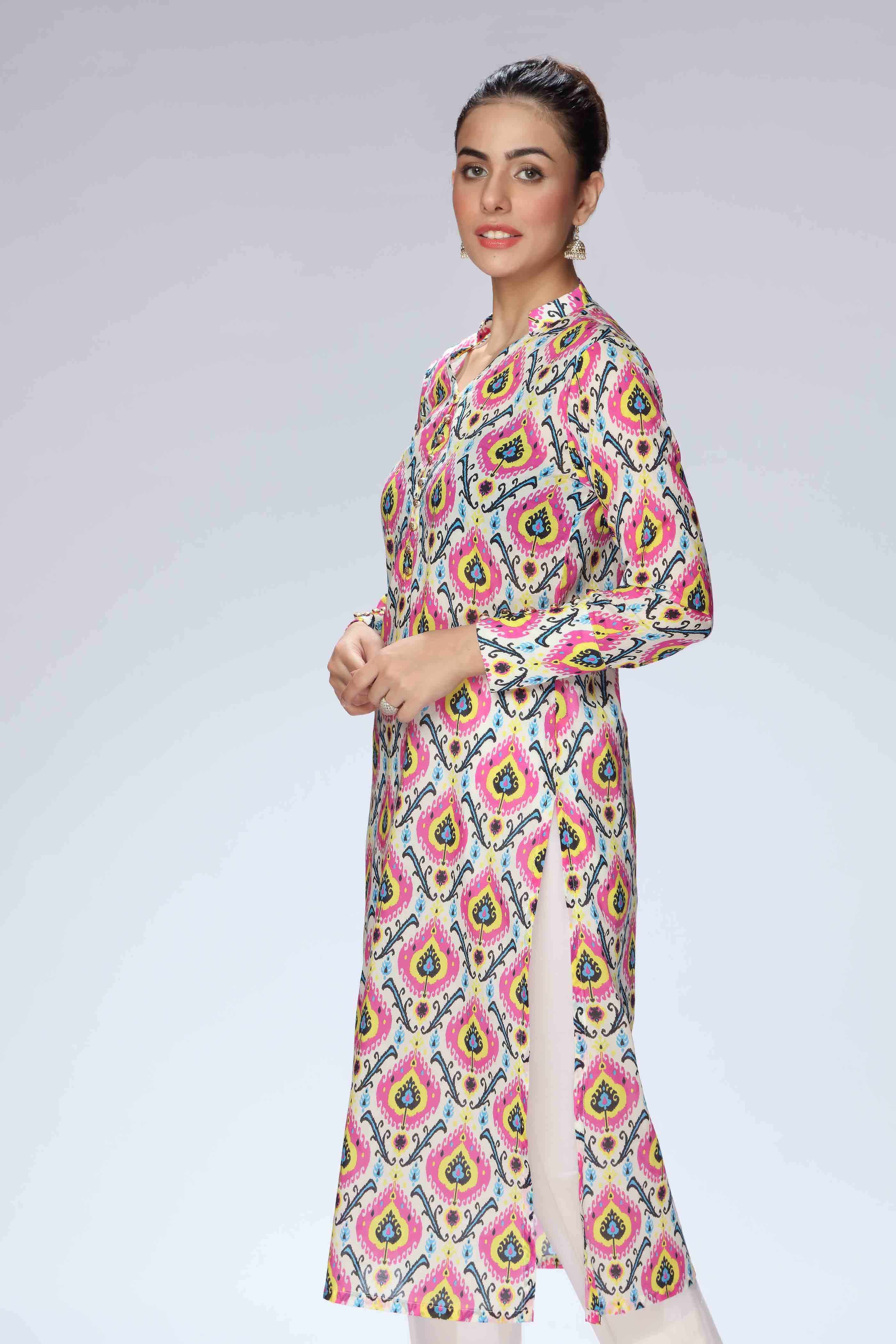 1 Piece Printed Lawn Frock (TR0837)
