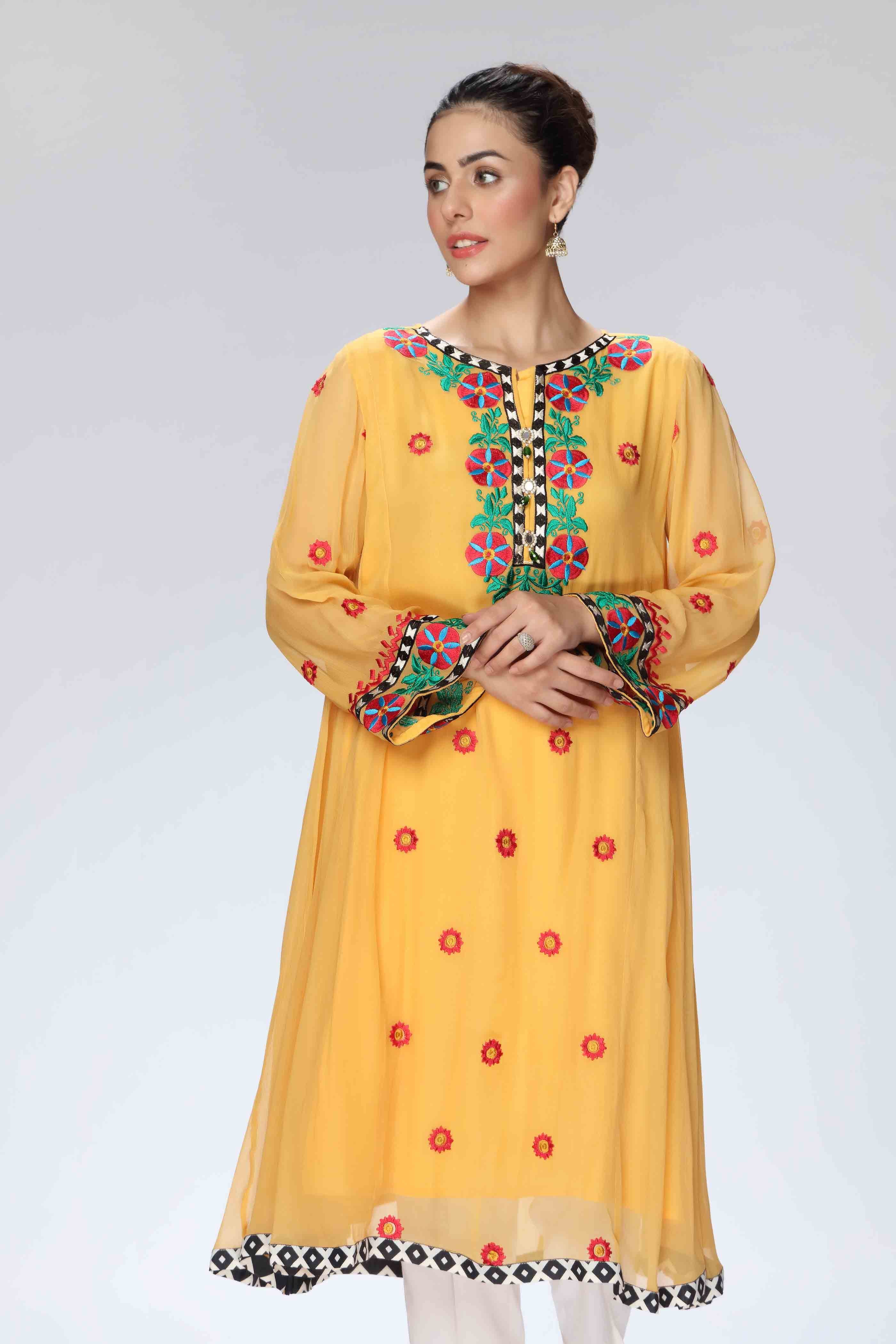 1 Piece Pak Chiffon Frock (FR0725)