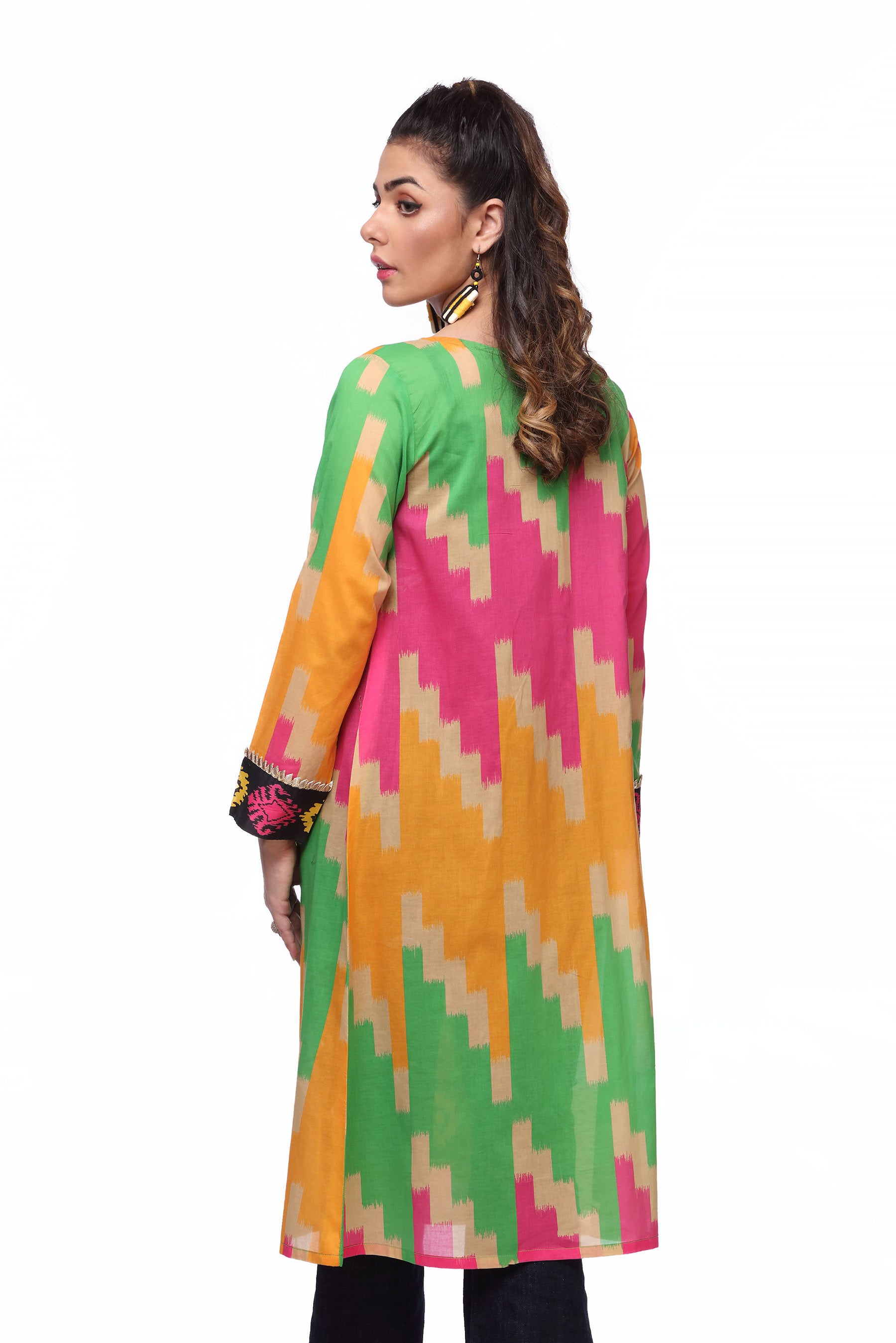1 Piece Printed Lawn Shrug (TR0651)
