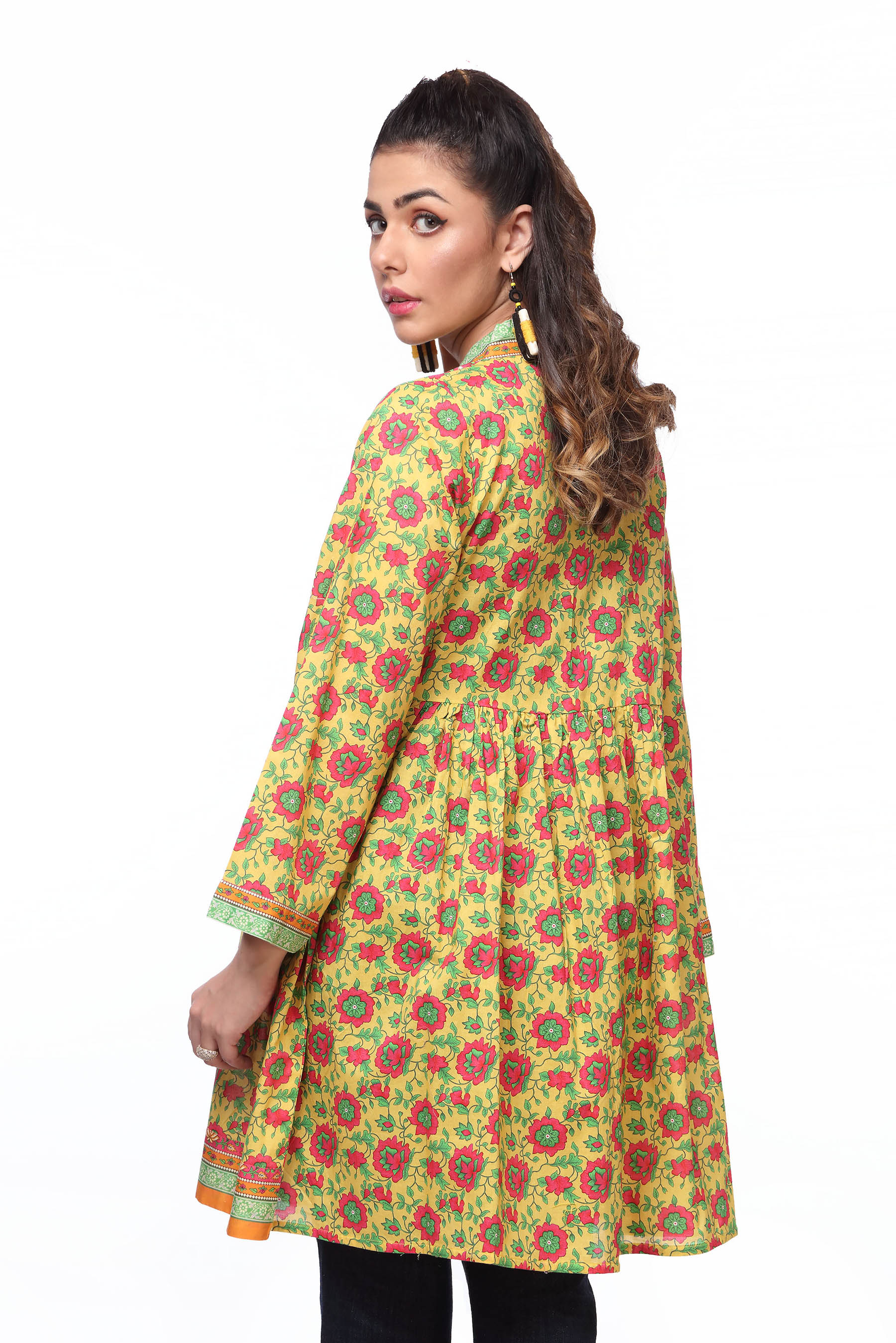 1 Piece Printed Cambric Frock (TR0671)