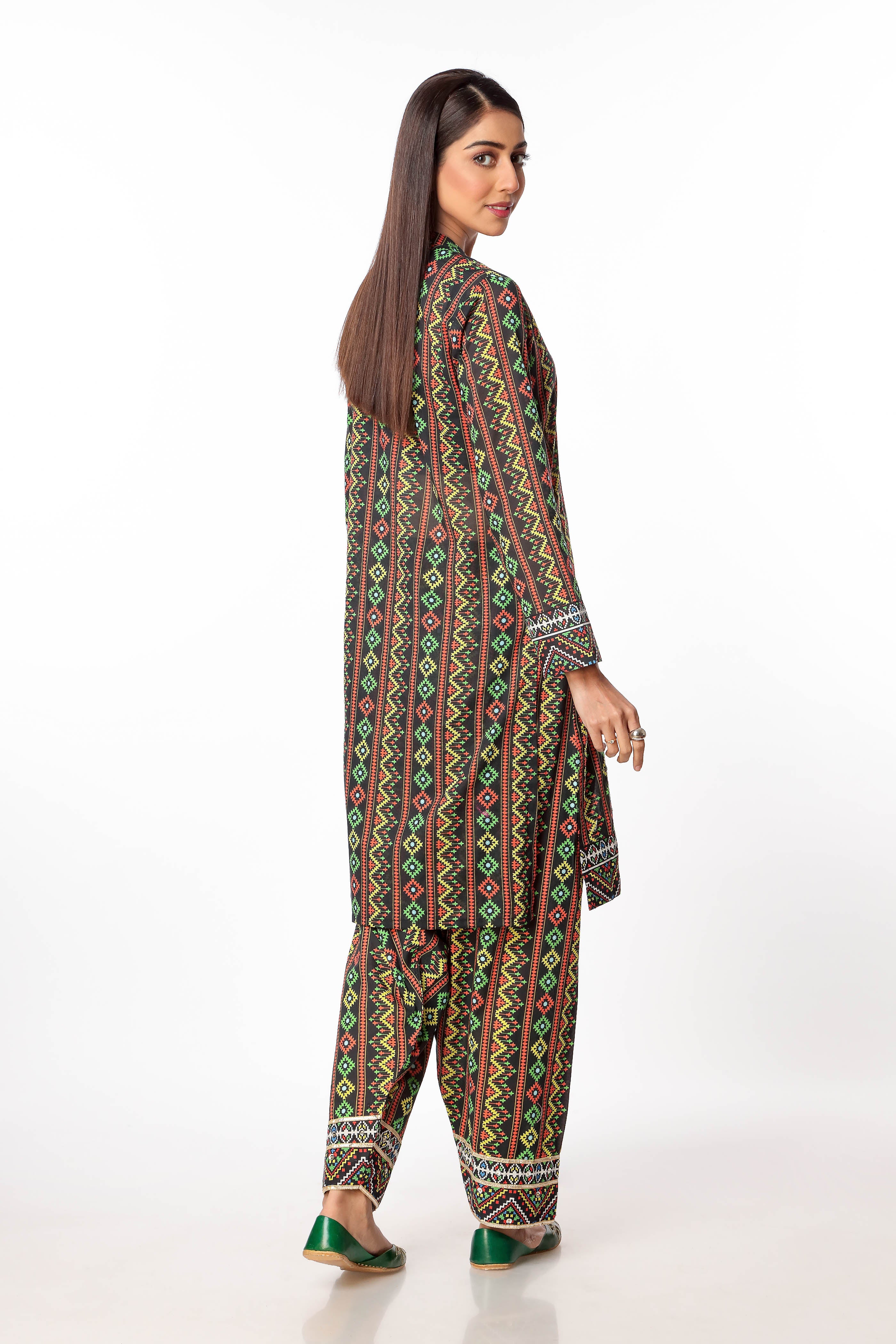 2 Piece Printed Lawn Suit (TR0778)