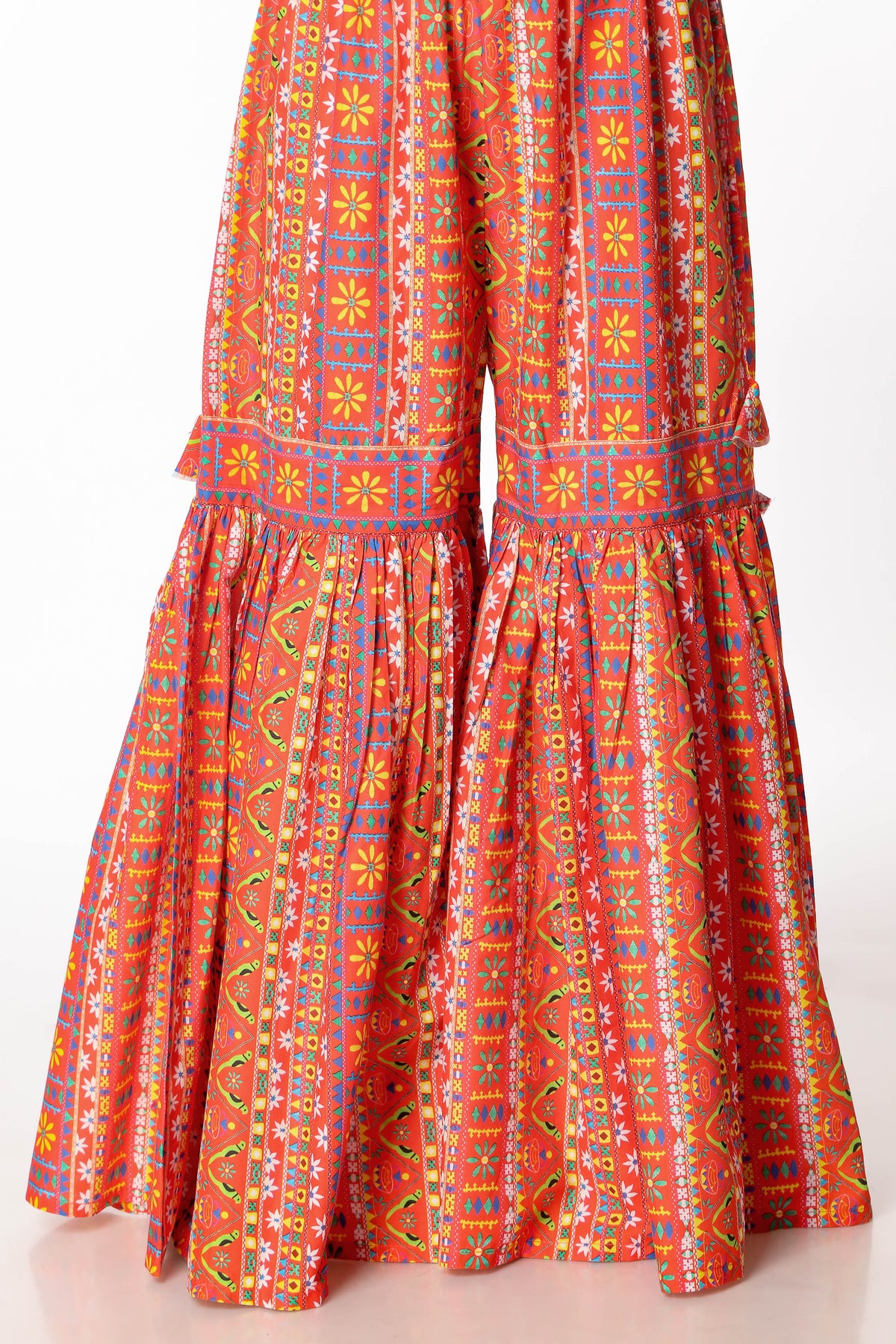 1 Piece Printed Cambric Gharara (CZ2545)