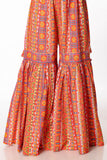 1 Piece Printed Cambric Gharara (CZ2545)