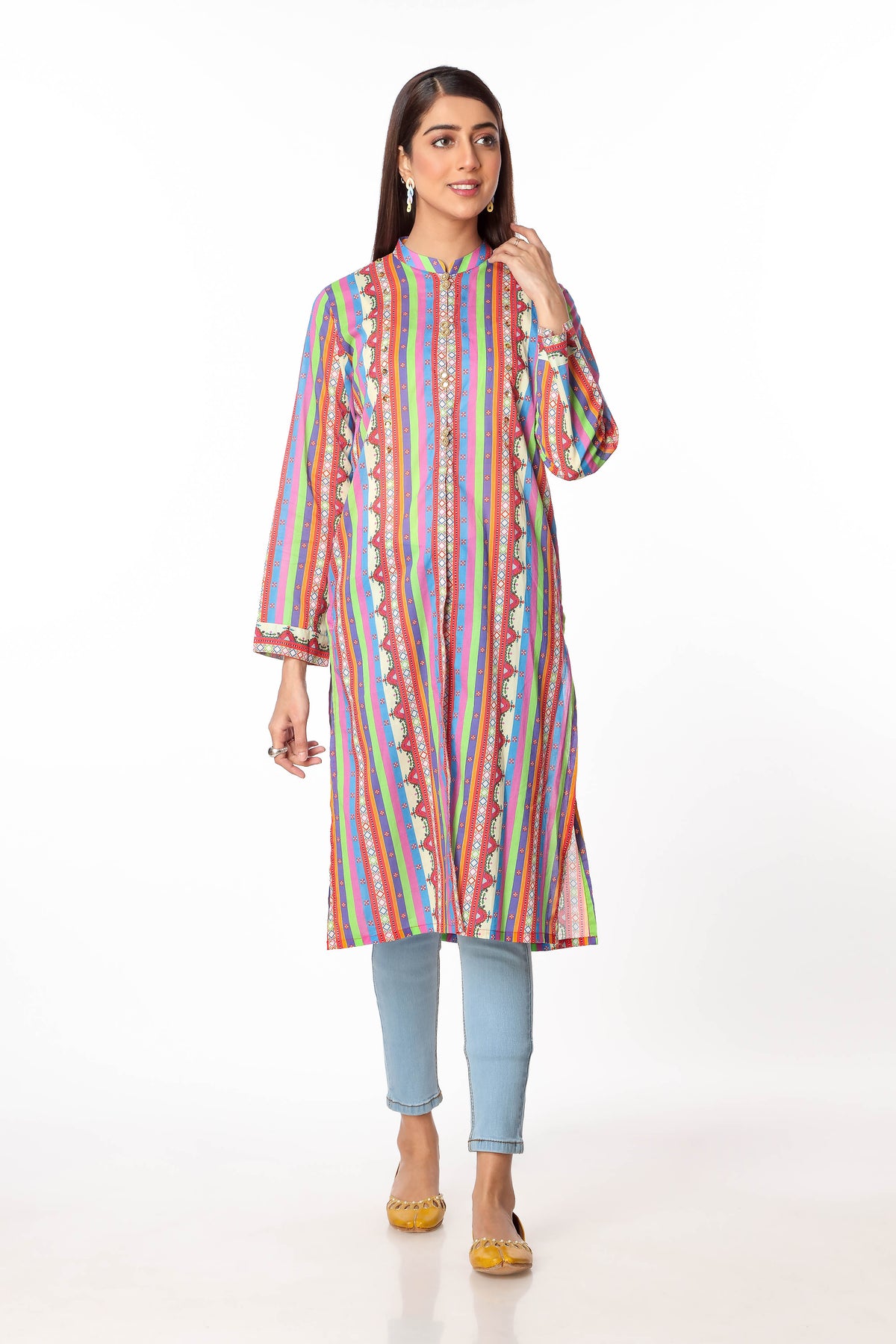 1 Piece Printed Lawn Shrug (TR0751)