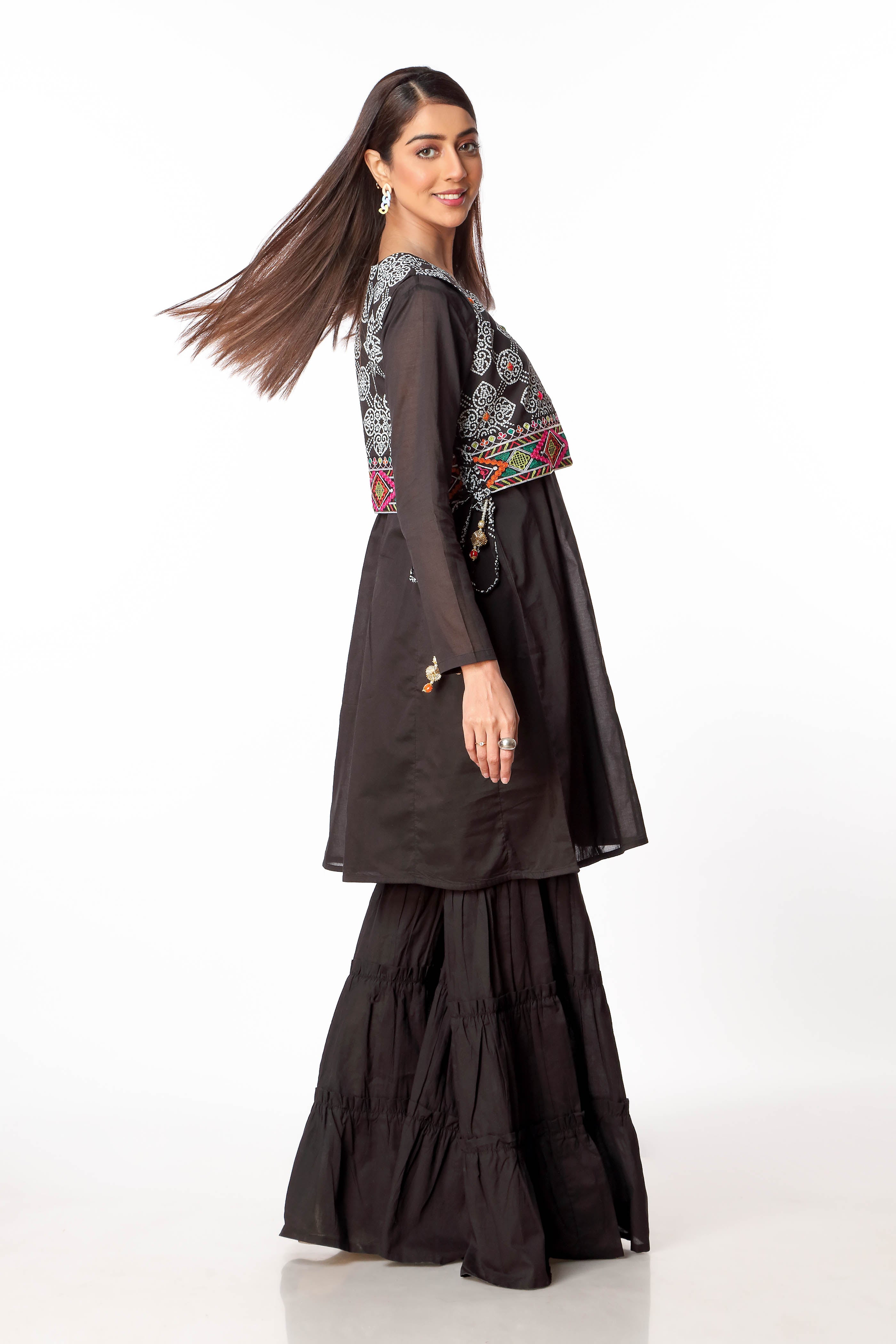 2 Piece Printed Lawn Frock (CR2866)