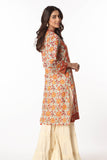 Phool Grid in Multi coloured Printed Lawn fabric 3