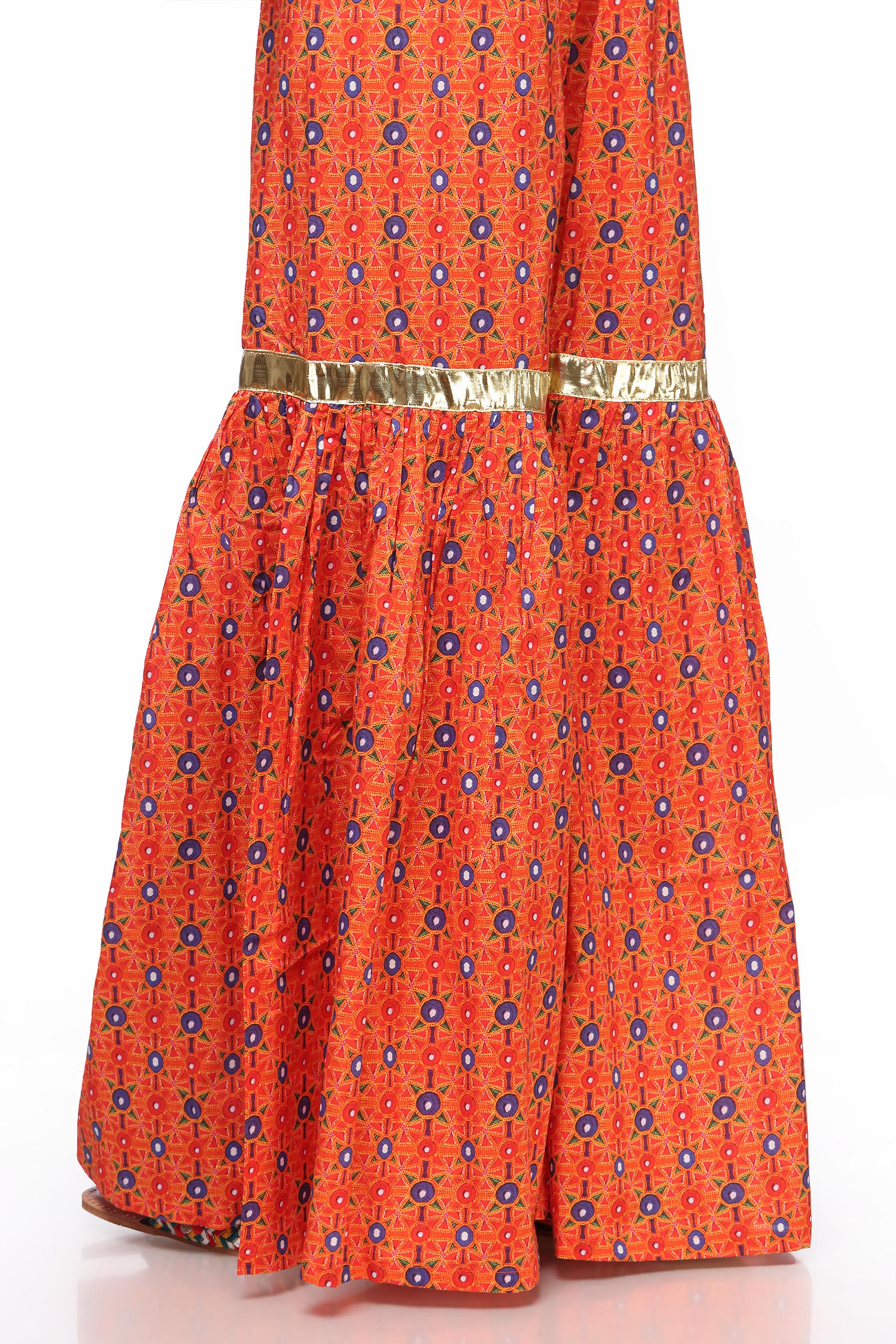 1 Piece Printed Cambric Gharara (CZ2310)