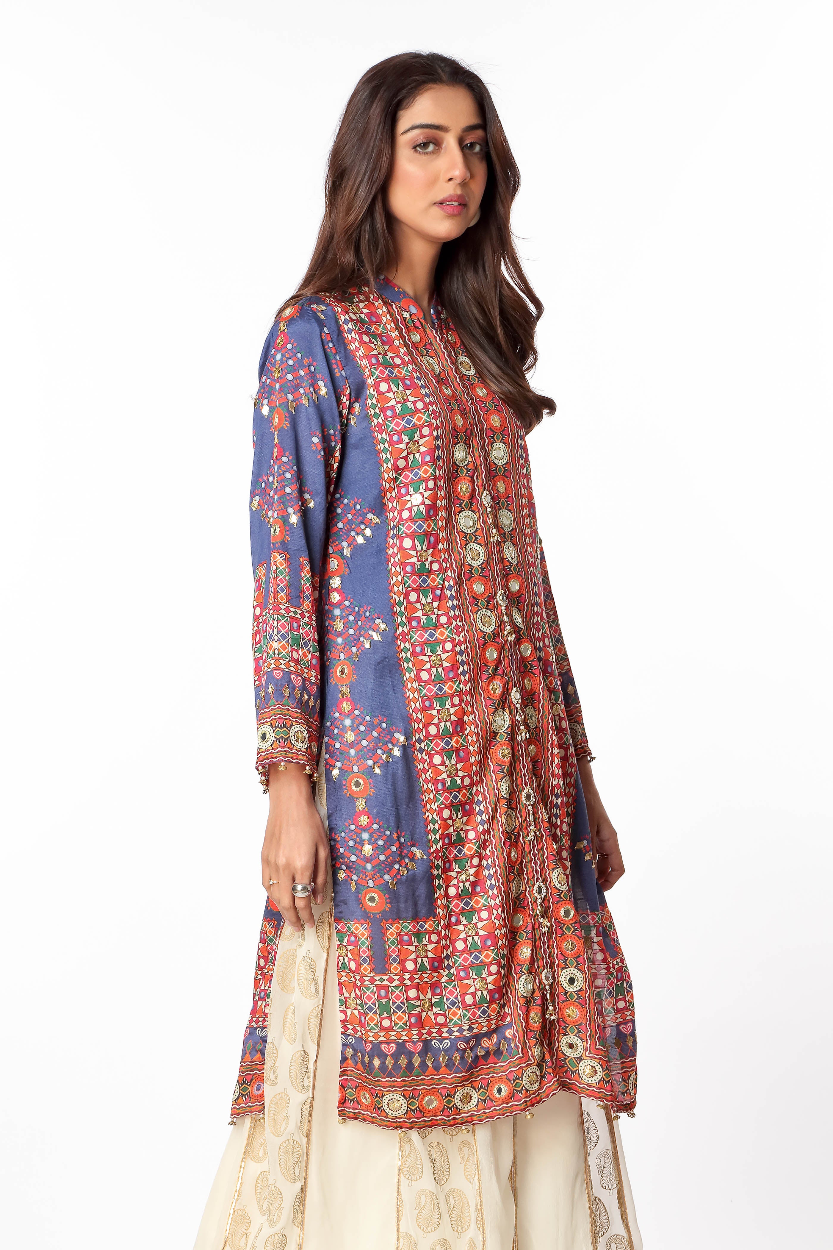 1 Piece Raw Silk Top (FR0659)