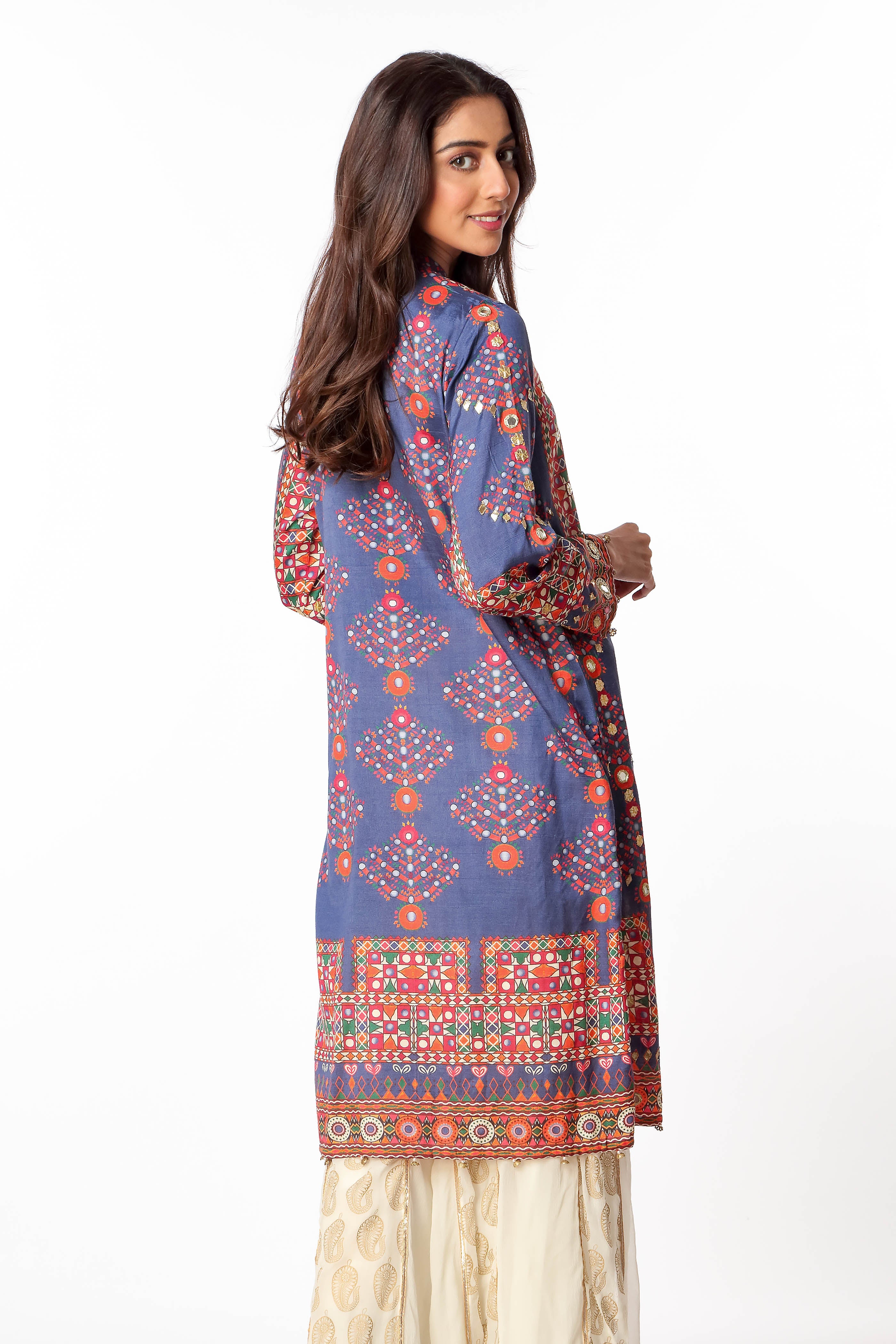 1 Piece Raw Silk Top (FR0659)