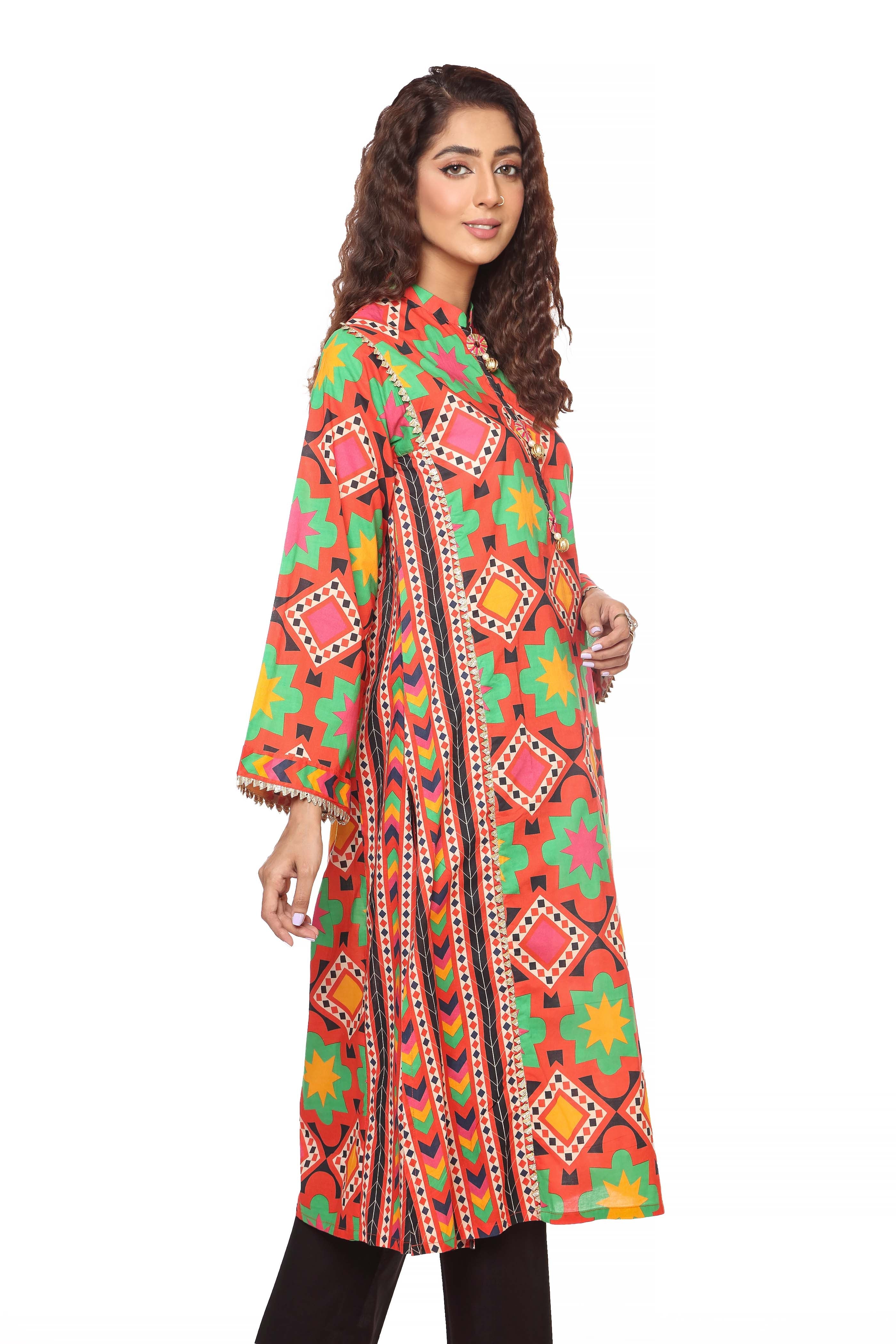 1 Piece Printed Cambric Top (TR0707)