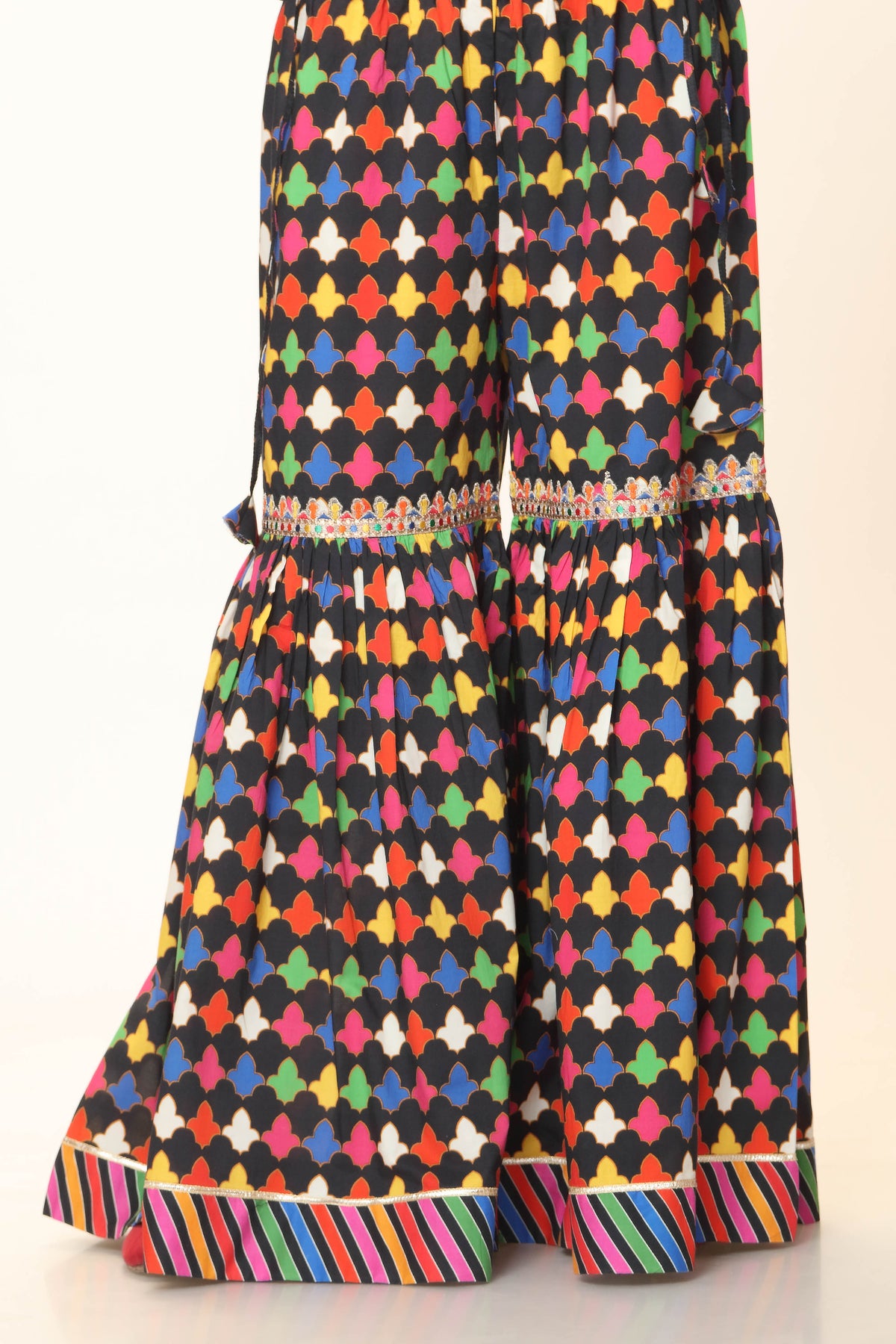 1 Piece Printed Cambric Gharara (CZ2809)