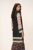 Checked Sleeves in Multi coloured Printed Linen fabric 3