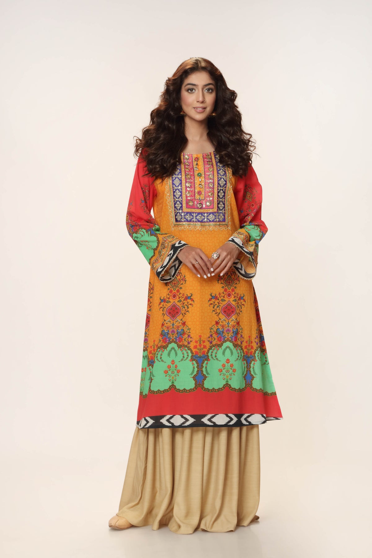 1 Piece Printed Lawn Top (CR3039)