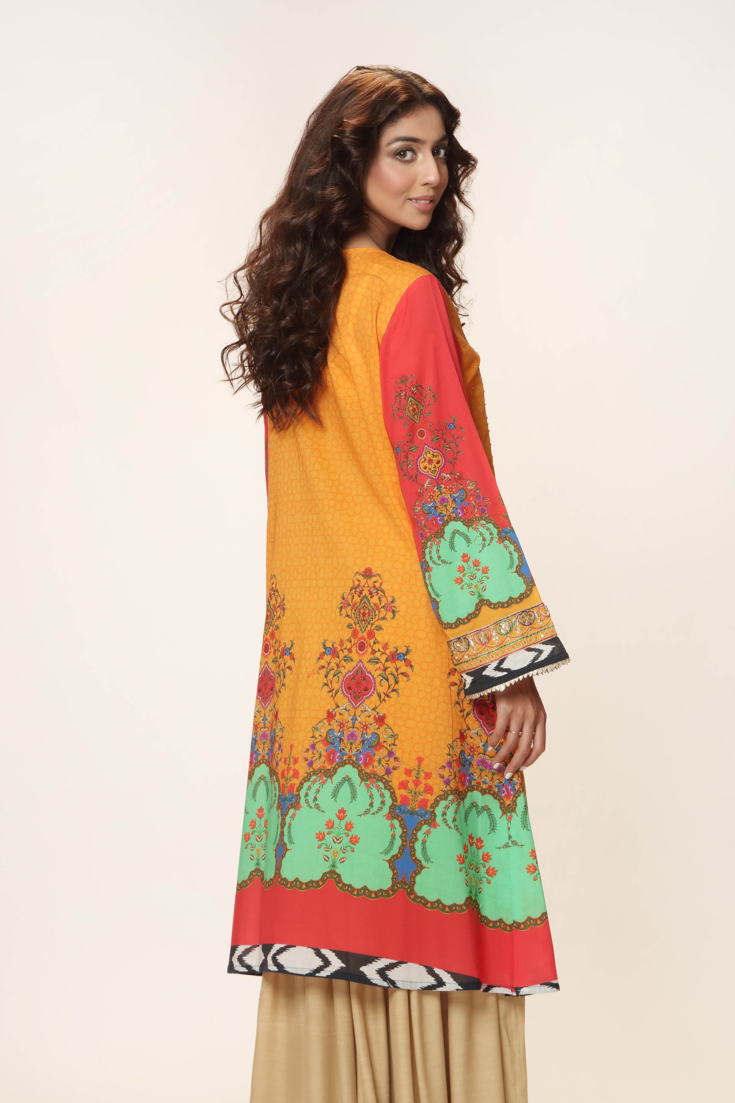 1 Piece Printed Lawn Top (CR3039)