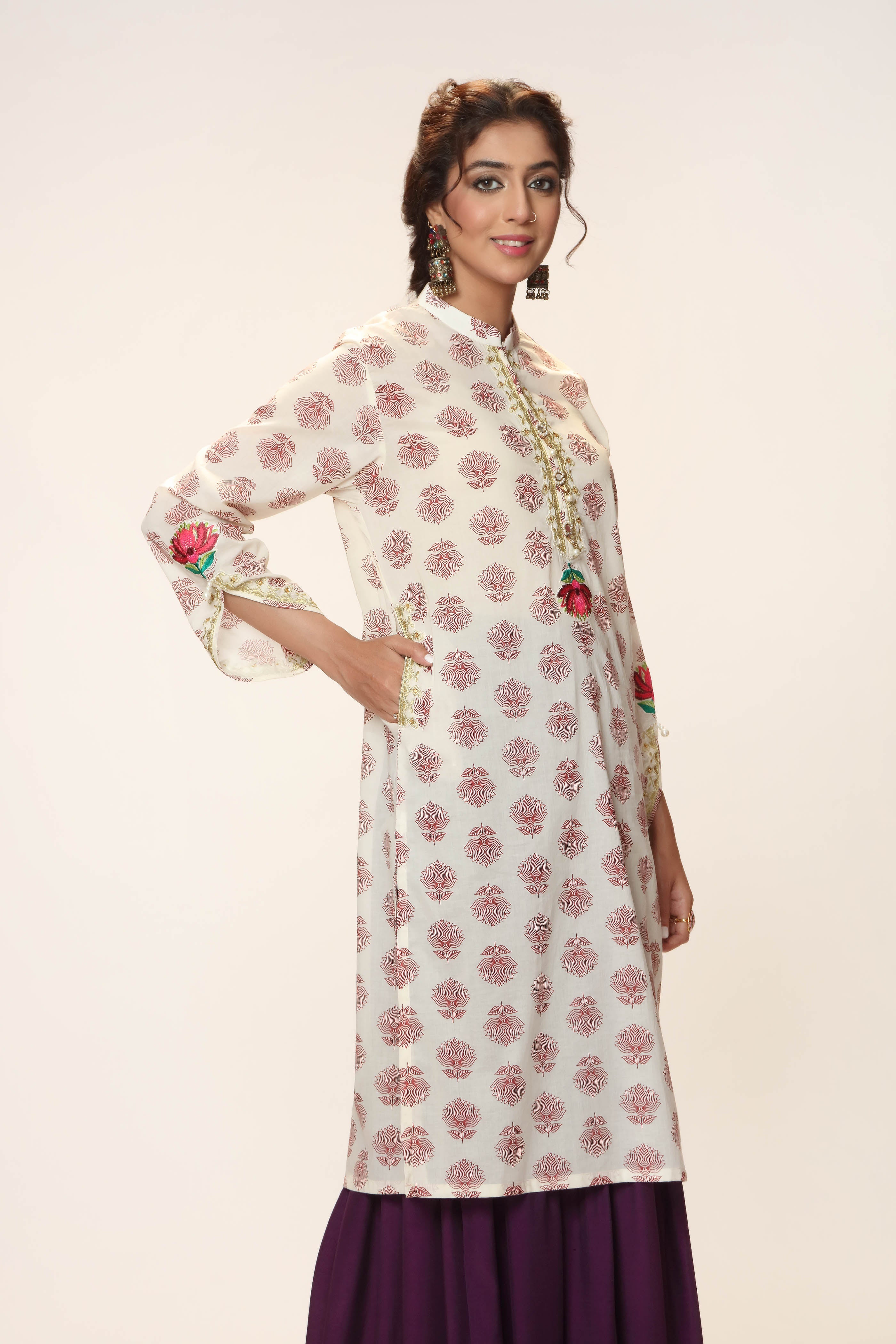 1 Piece Printed Lawn Top (CR3052)