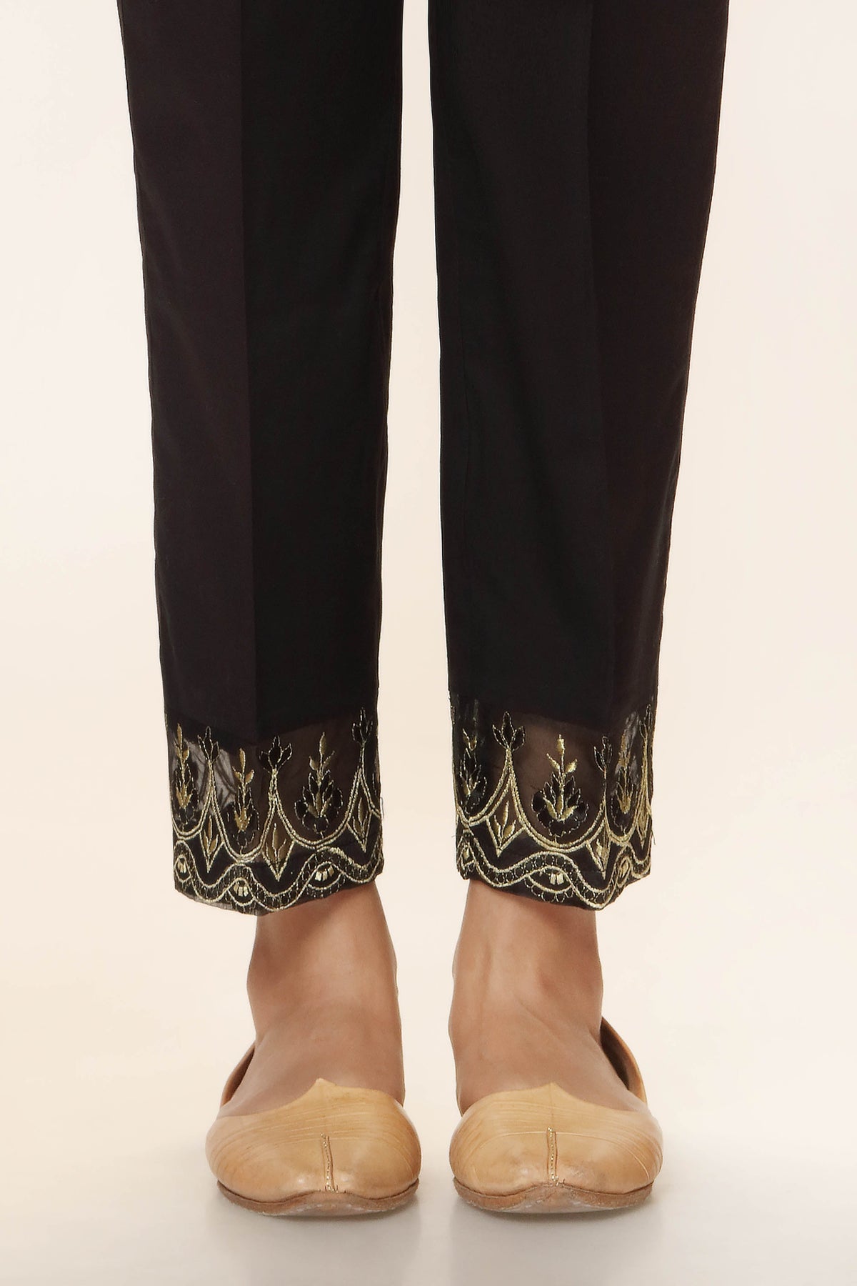 Black Self in Black coloured Cambric fabric