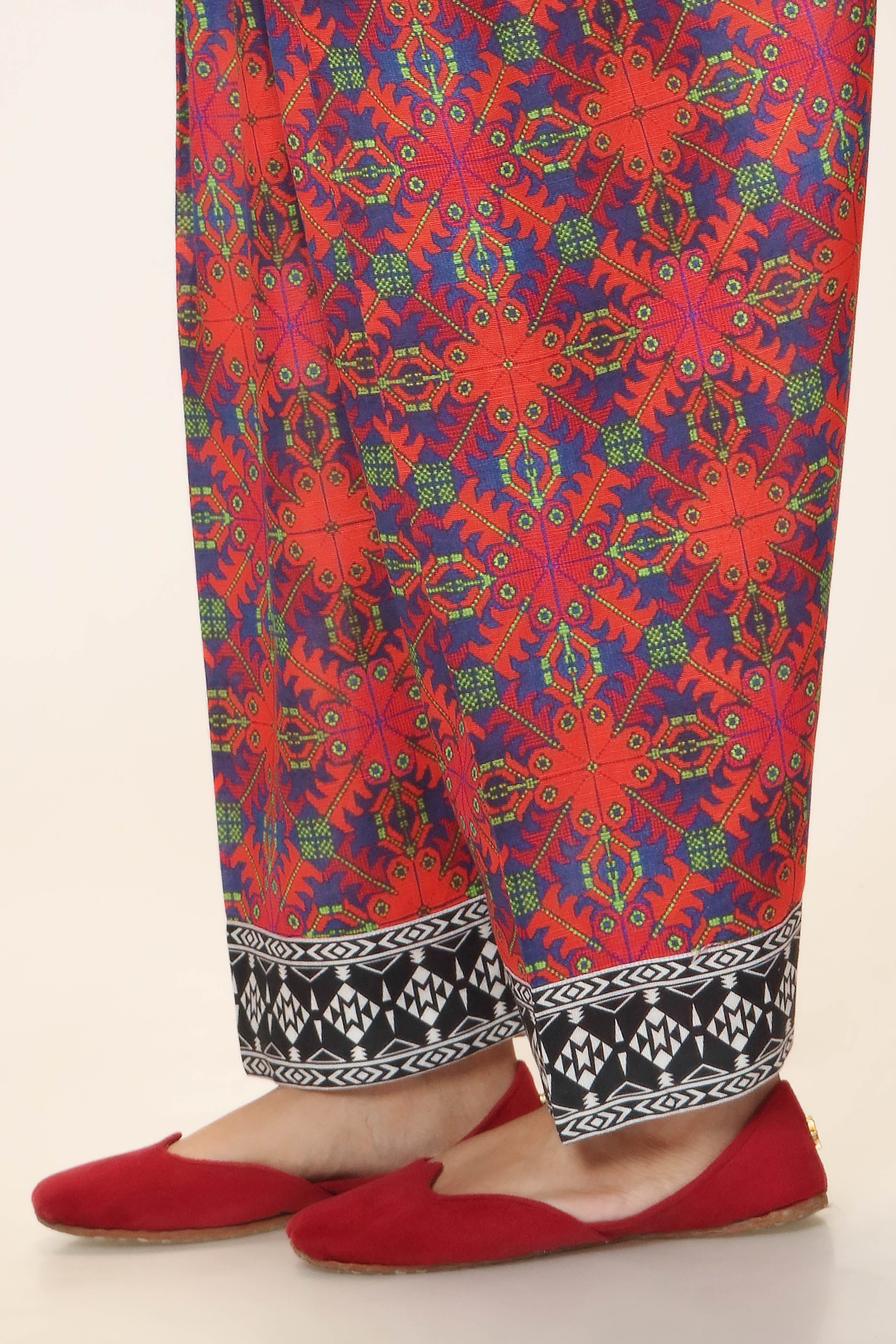 Printed Slub Khaddar Shalwar (CZ2813)