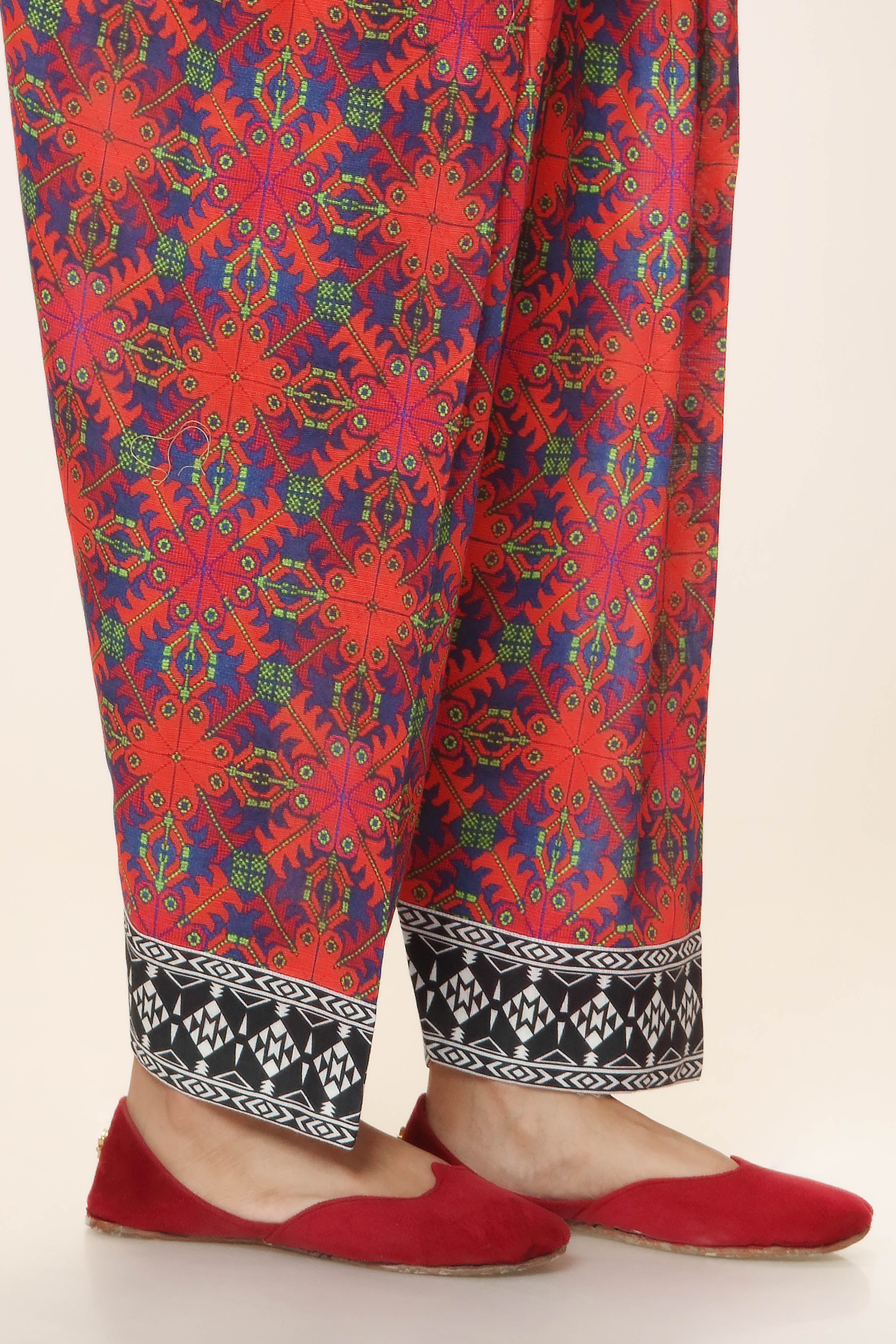 Printed Slub Khaddar Shalwar (CZ2813)