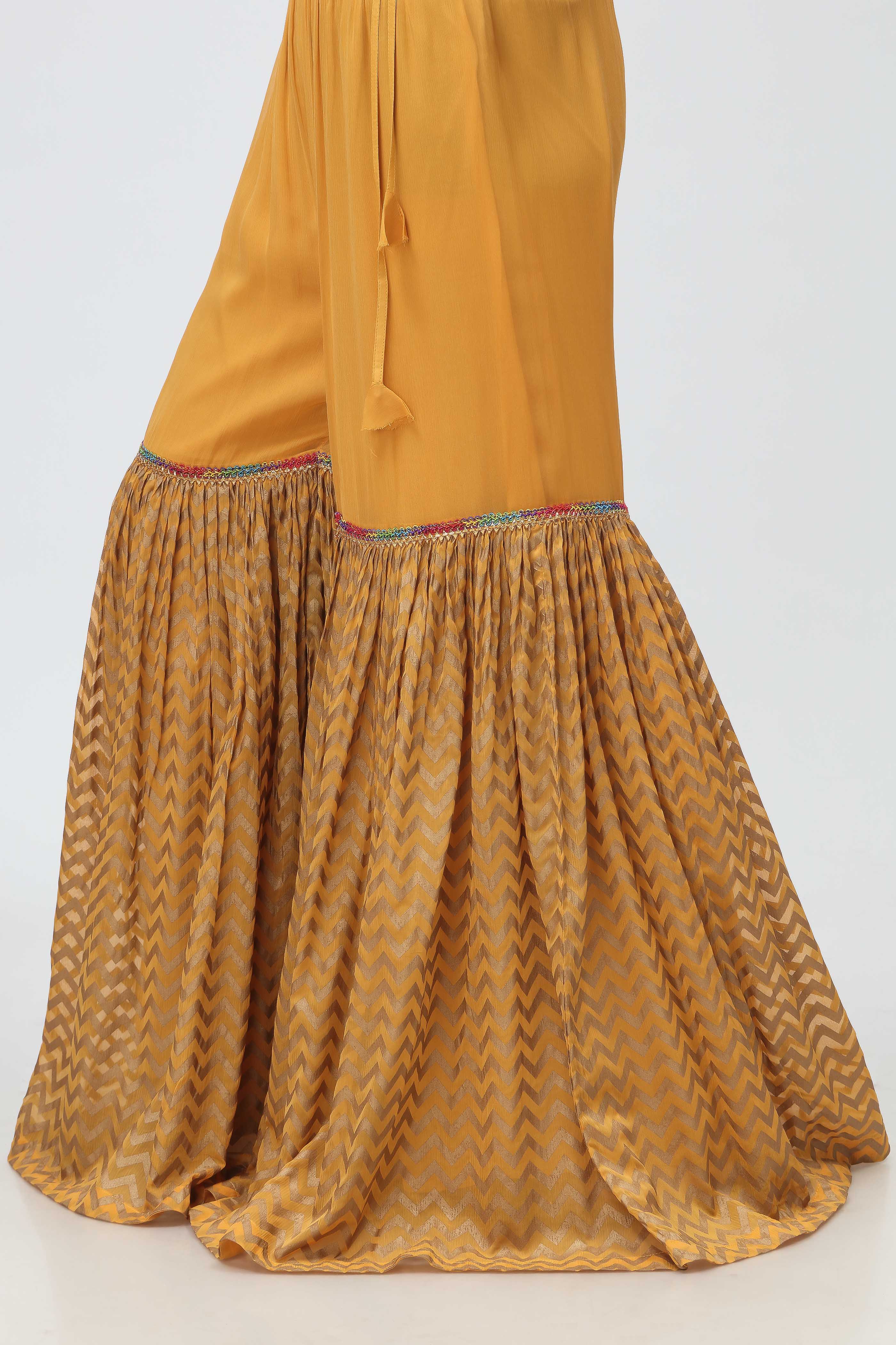 1 Piece Pak Chiffon Gharara (FZ0645)