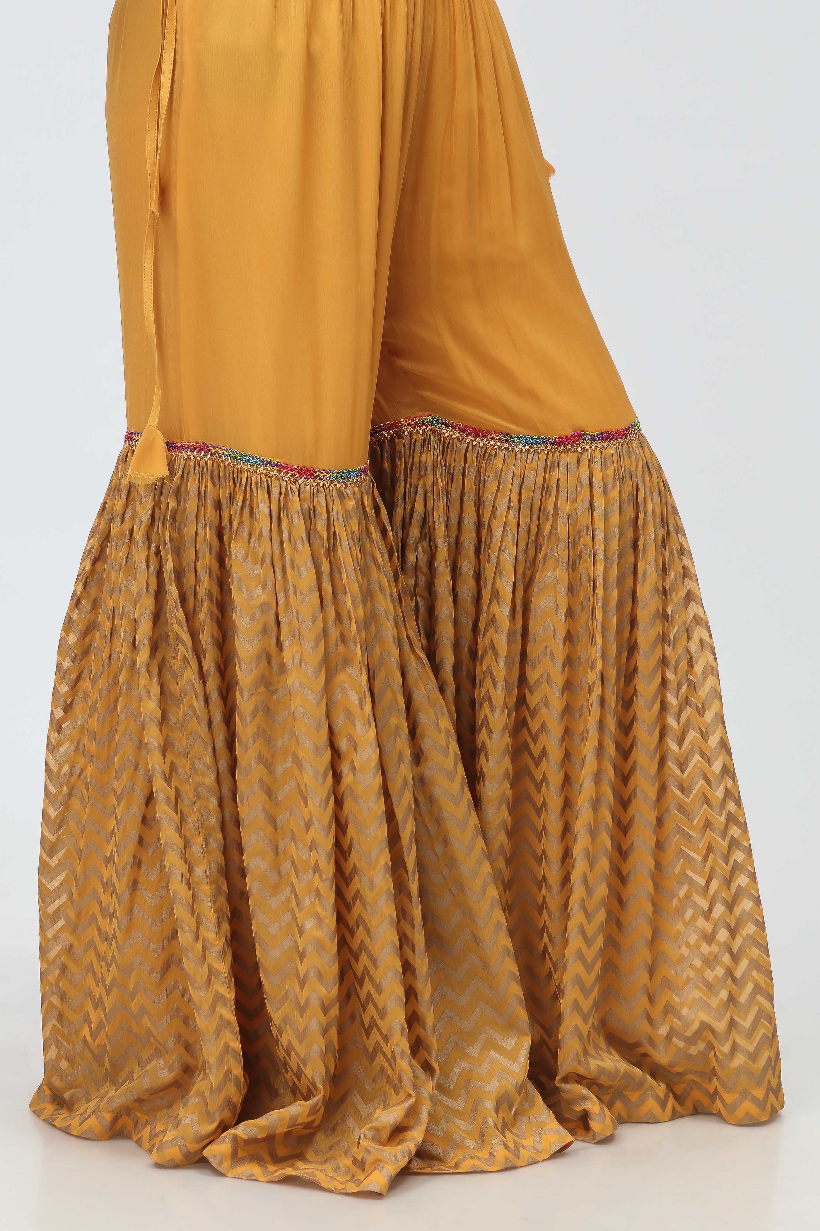 1 Piece Pak Chiffon Gharara (FZ0645)