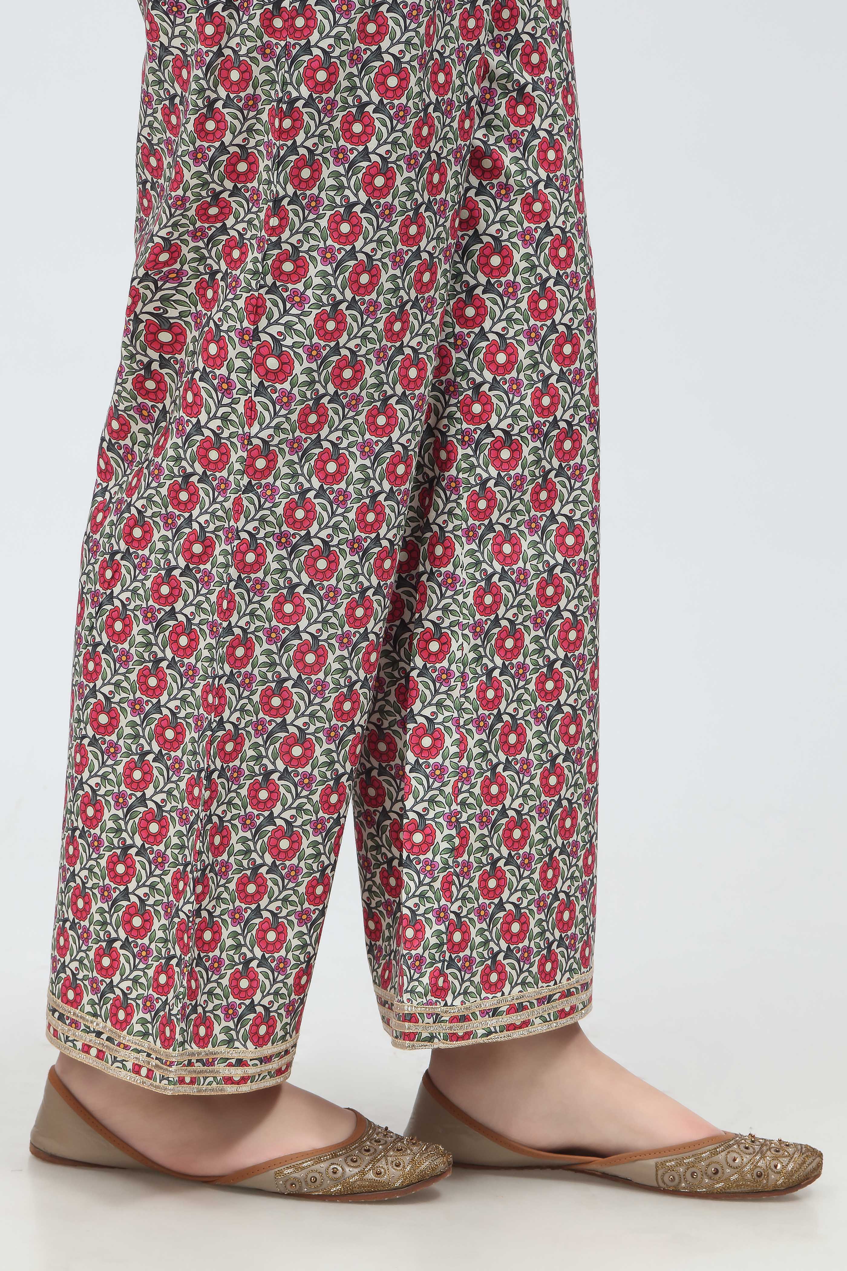 1 Piece Printed Cambric Culottes (CZ2967)