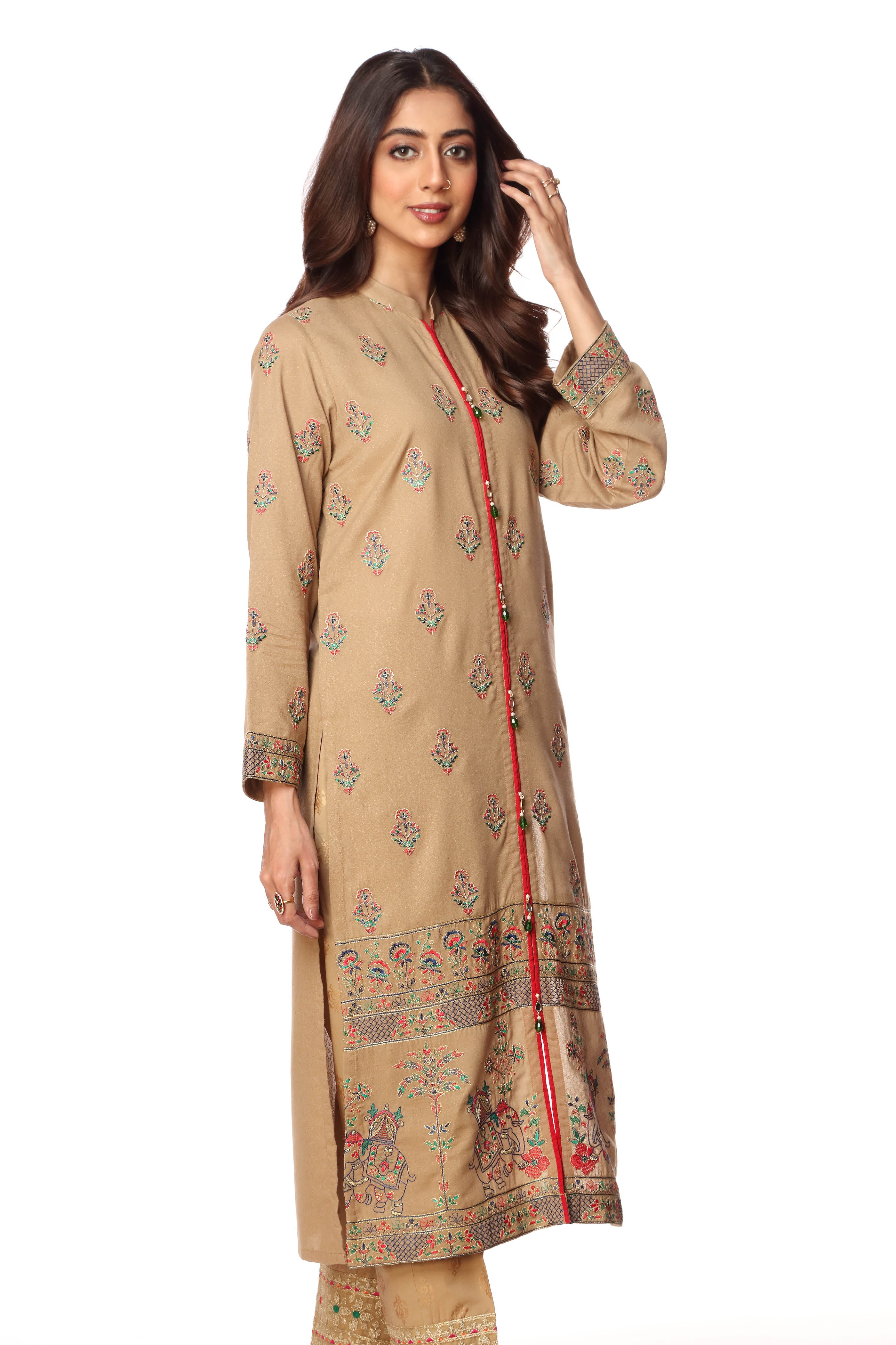 1 Piece Lawn Karandi Top (CR2891)